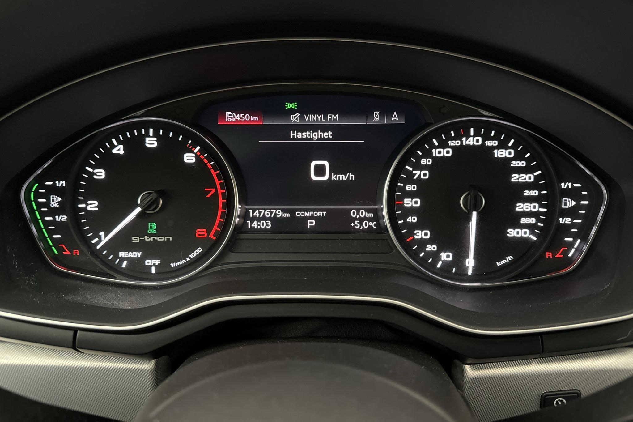 Audi A4 2.0 TFSI g-tron Avant (170hk) - 14 770 mil - Automat - svart - 2020