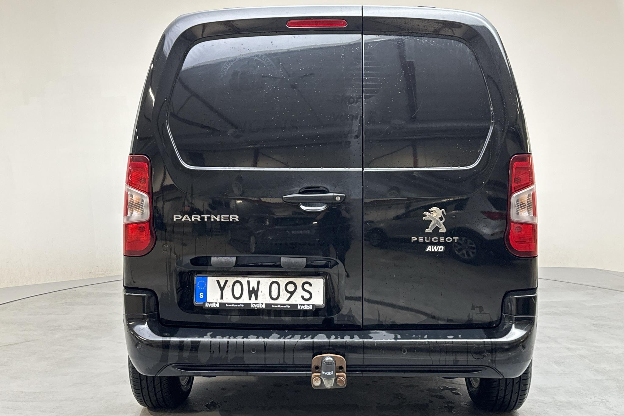 Peugeot Partner 1.5 HDI Skåp (75hk) - 11 623 mil - Manuell - svart - 2019