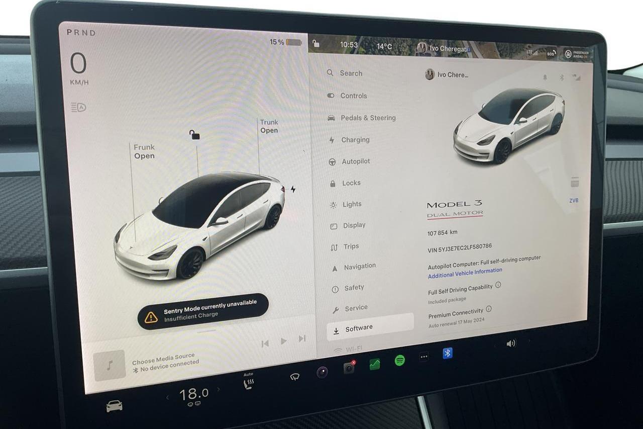 Tesla Model 3 Performance AWD - 107 850 km - Automaatne - valge - 2020