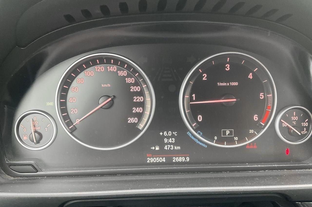 BMW 520d Touring, F11 (184hk) - 290 500 km - Automatic - black - 2014