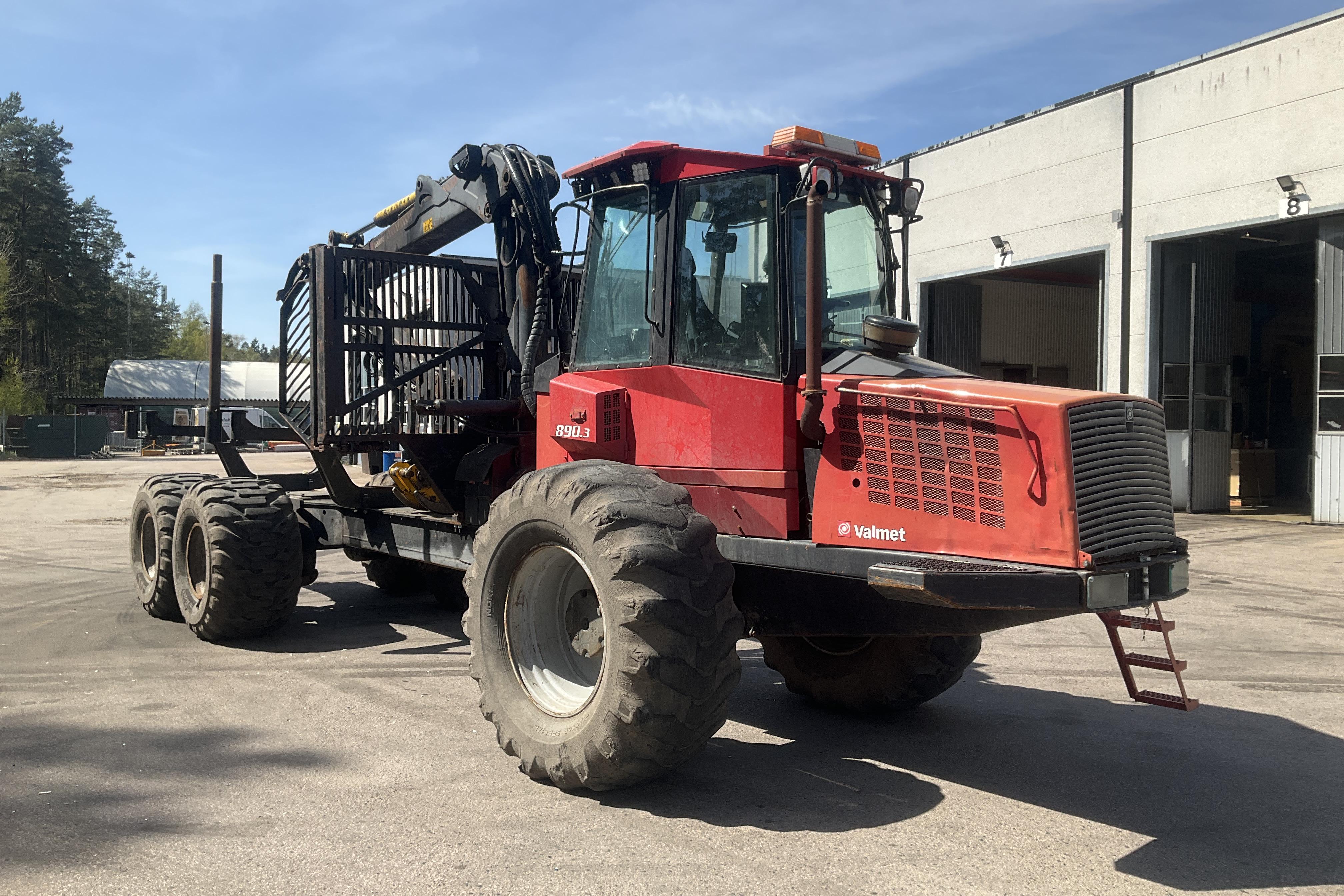 Valmet 890.3 skotare med grip - 0 km - Automatic - red - 2010