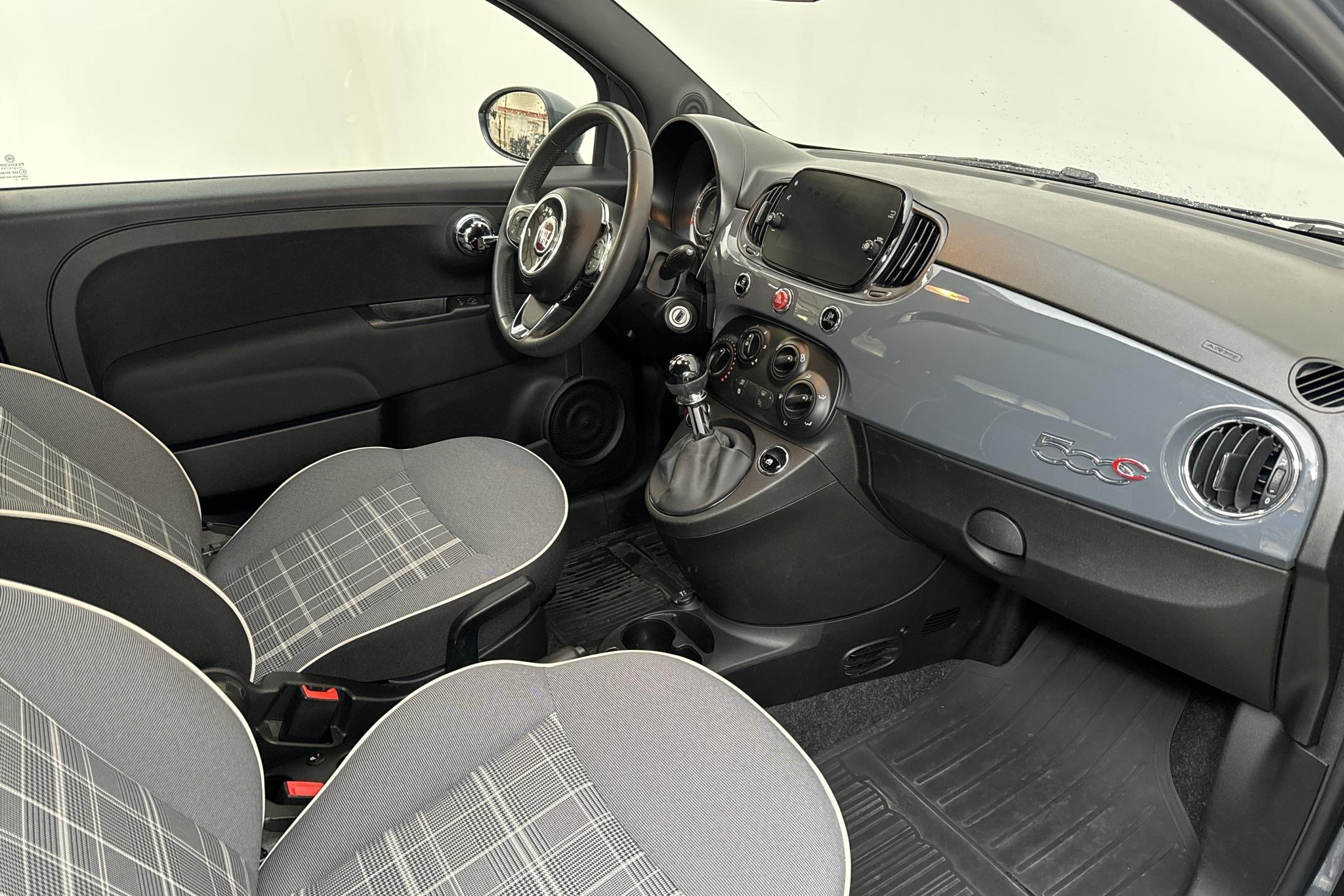 Fiat 500 BSG (70hk) - 43 660 km - Käsitsi - hall - 2020