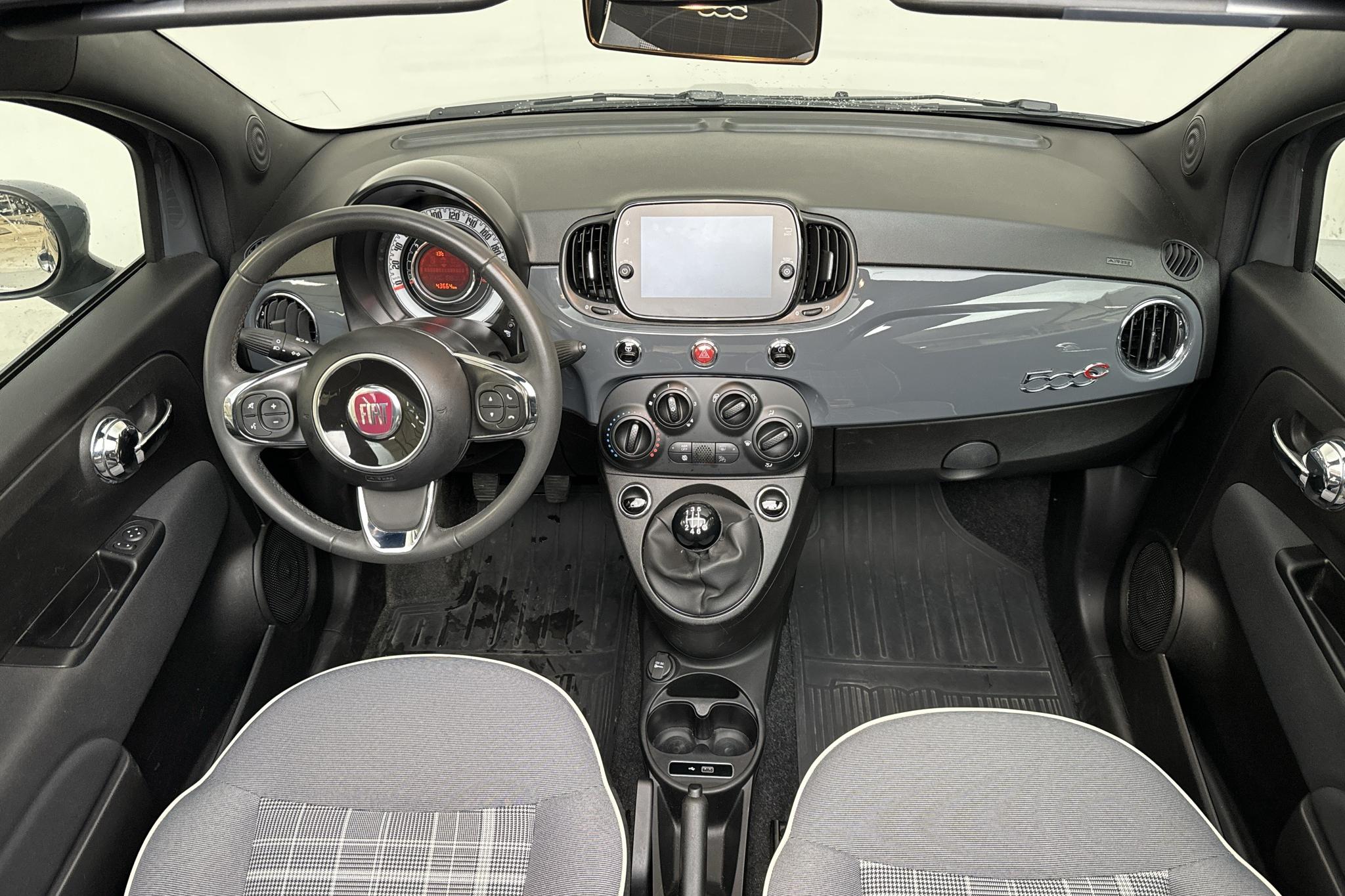 Fiat 500 BSG (70hk) - 43 660 km - Manuaalinen - harmaa - 2020