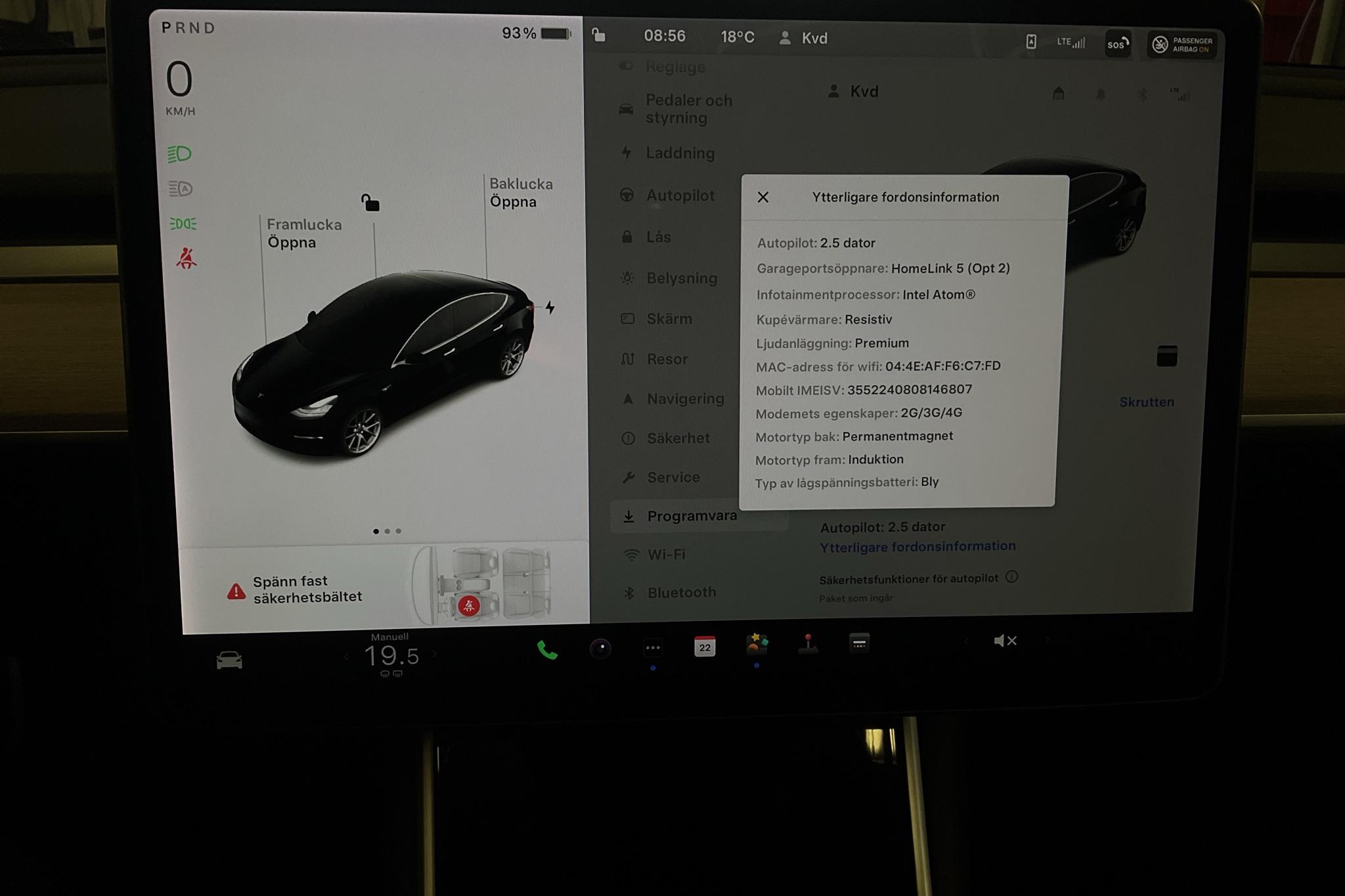 Tesla Model 3 Long Range Dual Motor AWD - 183 650 km - Automatyczna - czarny - 2019