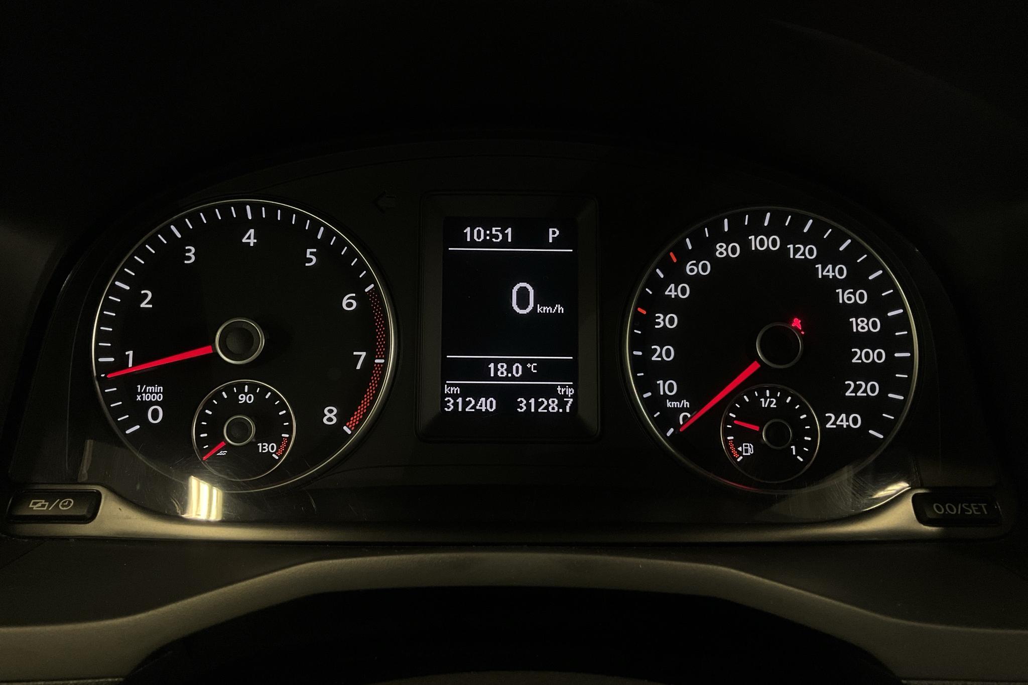 VW Caddy Maxi 1.4 TSI (125hk) - 3 124 mil - Automat - vit - 2017