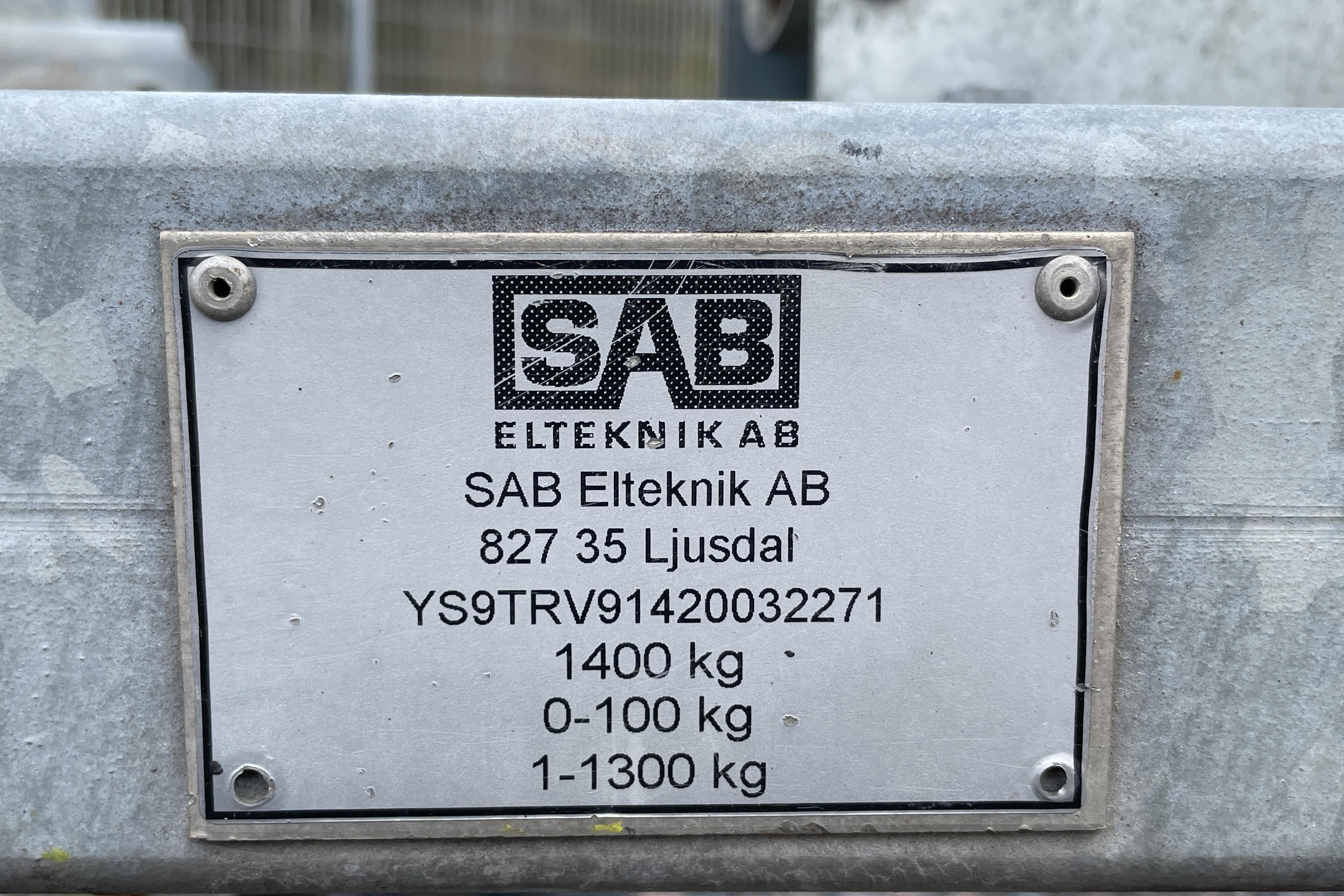 SAB TRV 9 Kabelvagn - 0 km - grå - 2014