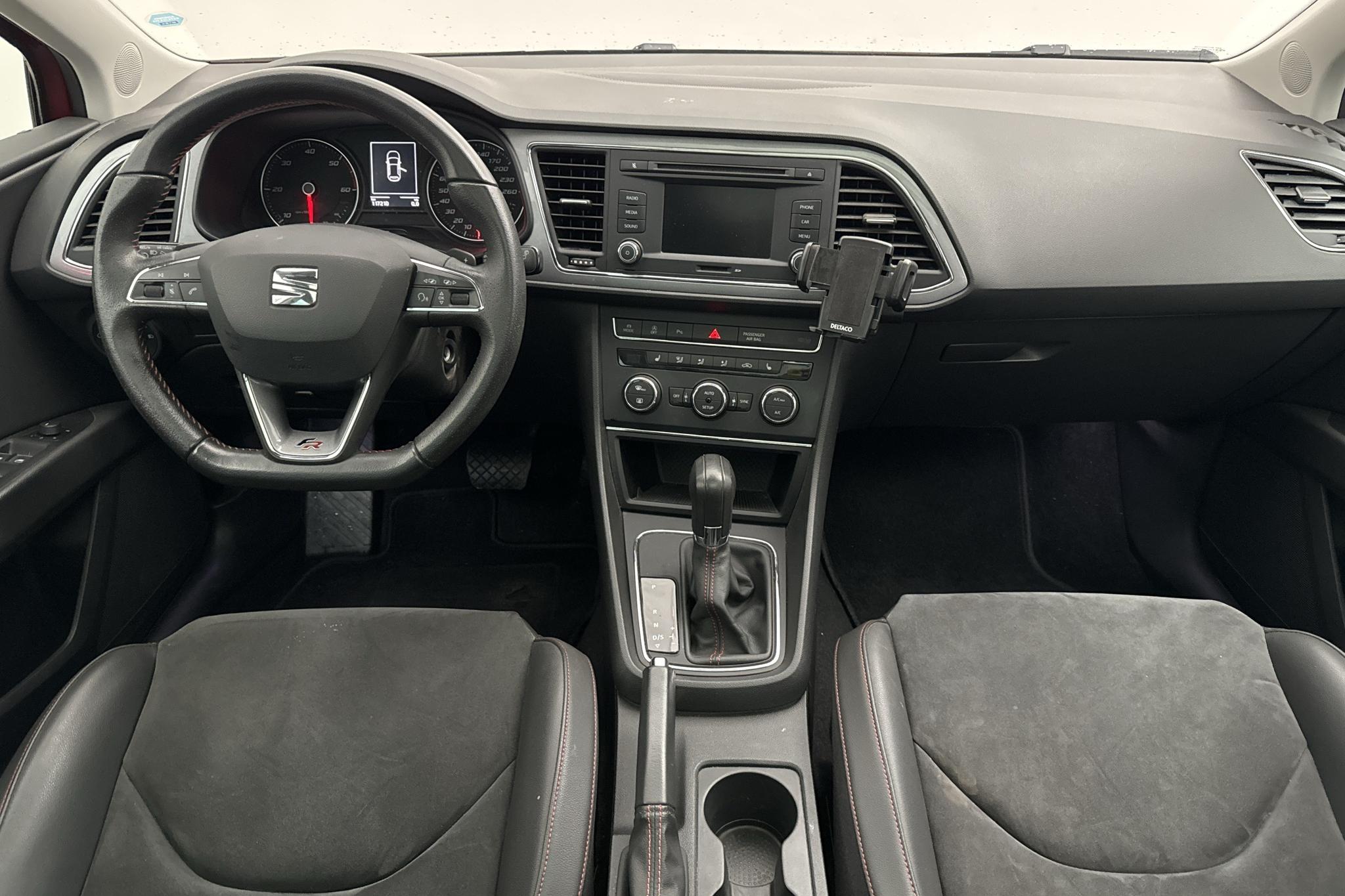 Seat Leon 2.0 TDI ST (184hk) - 117 210 km - Automatyczna - czerwony - 2015