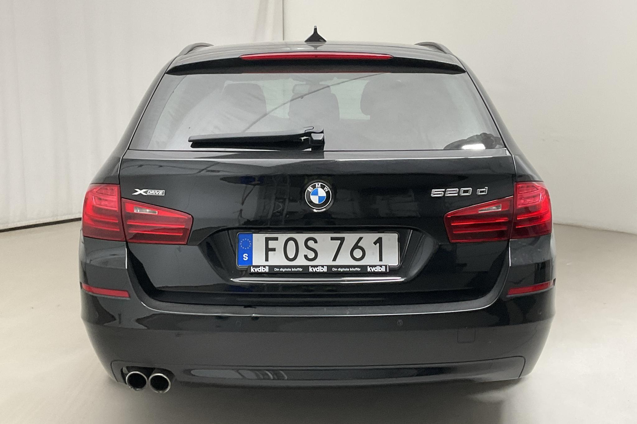 BMW 520d xDrive Touring, F11 (190hk) - 32 360 km - Automaatne - must - 2016
