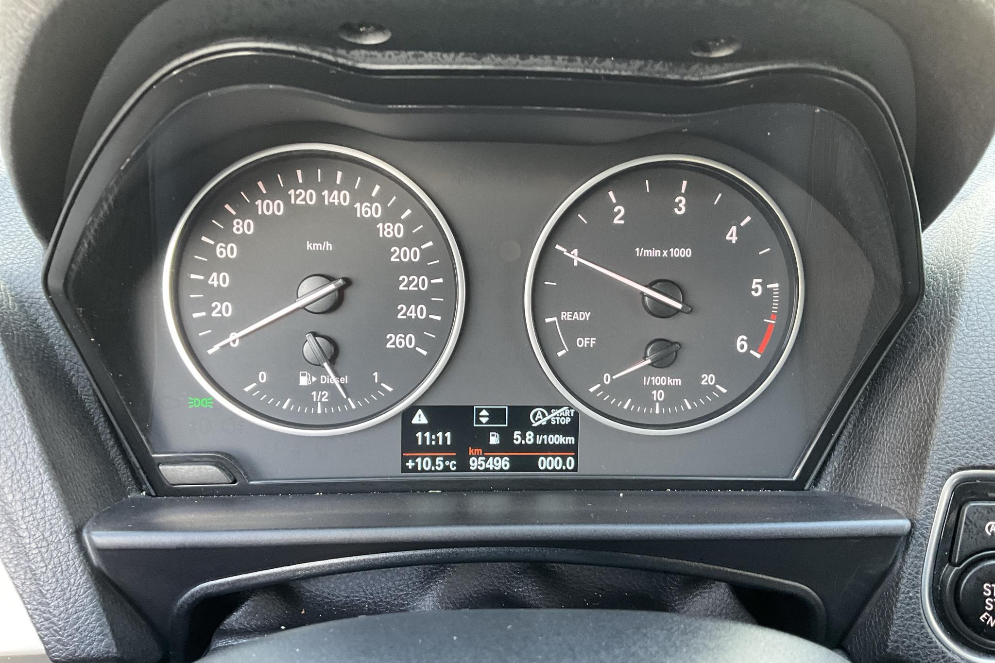 BMW 116d 5dr, F20 (116hk) - 95 500 km - Manual - silver - 2016