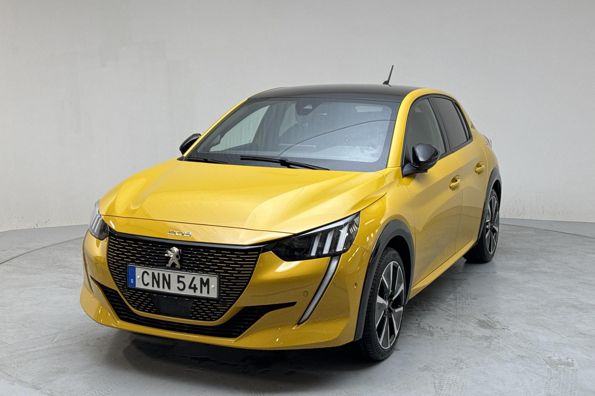 Peugeot e-208 50 kWh 5dr (136hk) - 45 290 km - Automatic - yellow - 2022