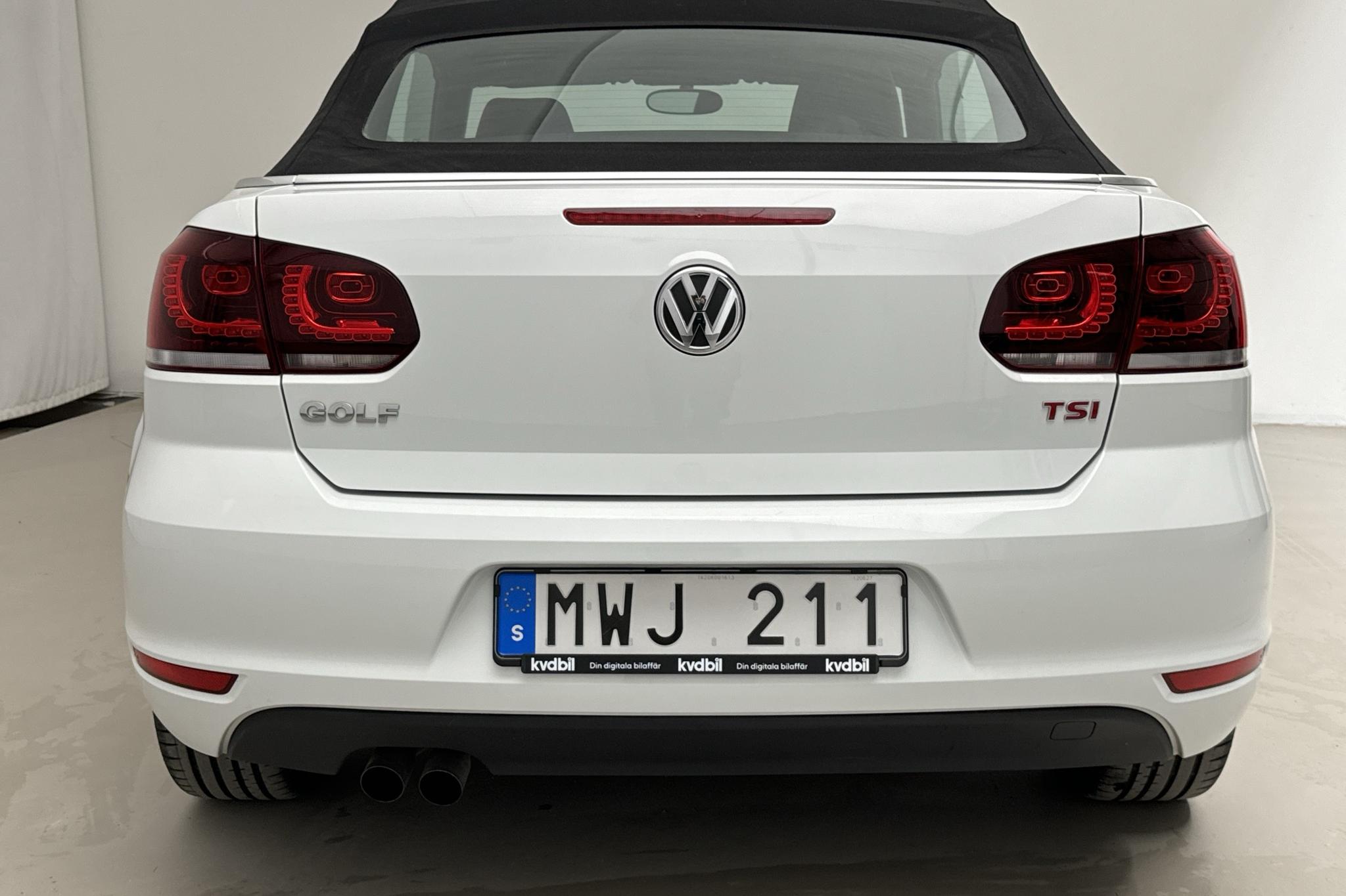 VW Golf VI 1.4 TSI Cabriolet (160hk) - 46 480 km - Manual - white - 2013