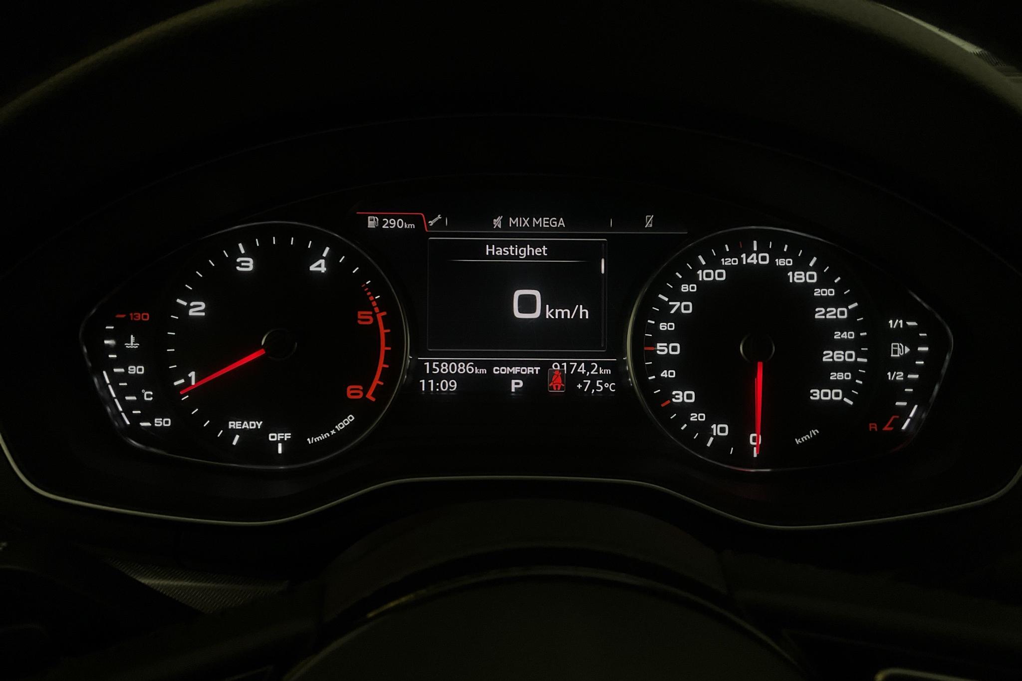 Audi A4 2.0 TDI Avant quattro (190hk) - 158 080 km - Automatic - black - 2018