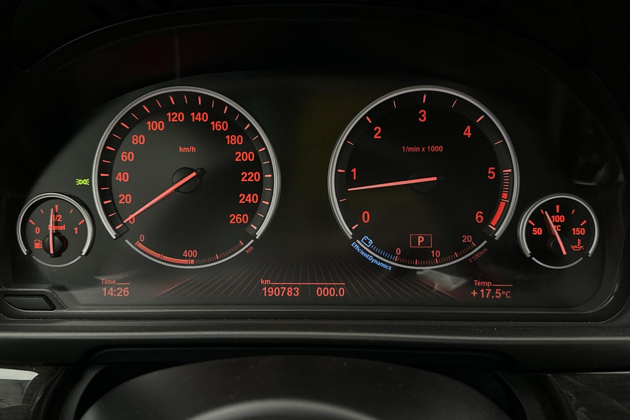 BMW 535d xDrive Touring, F11 (313hk) - 190 790 km - Automatyczna - czarny - 2012