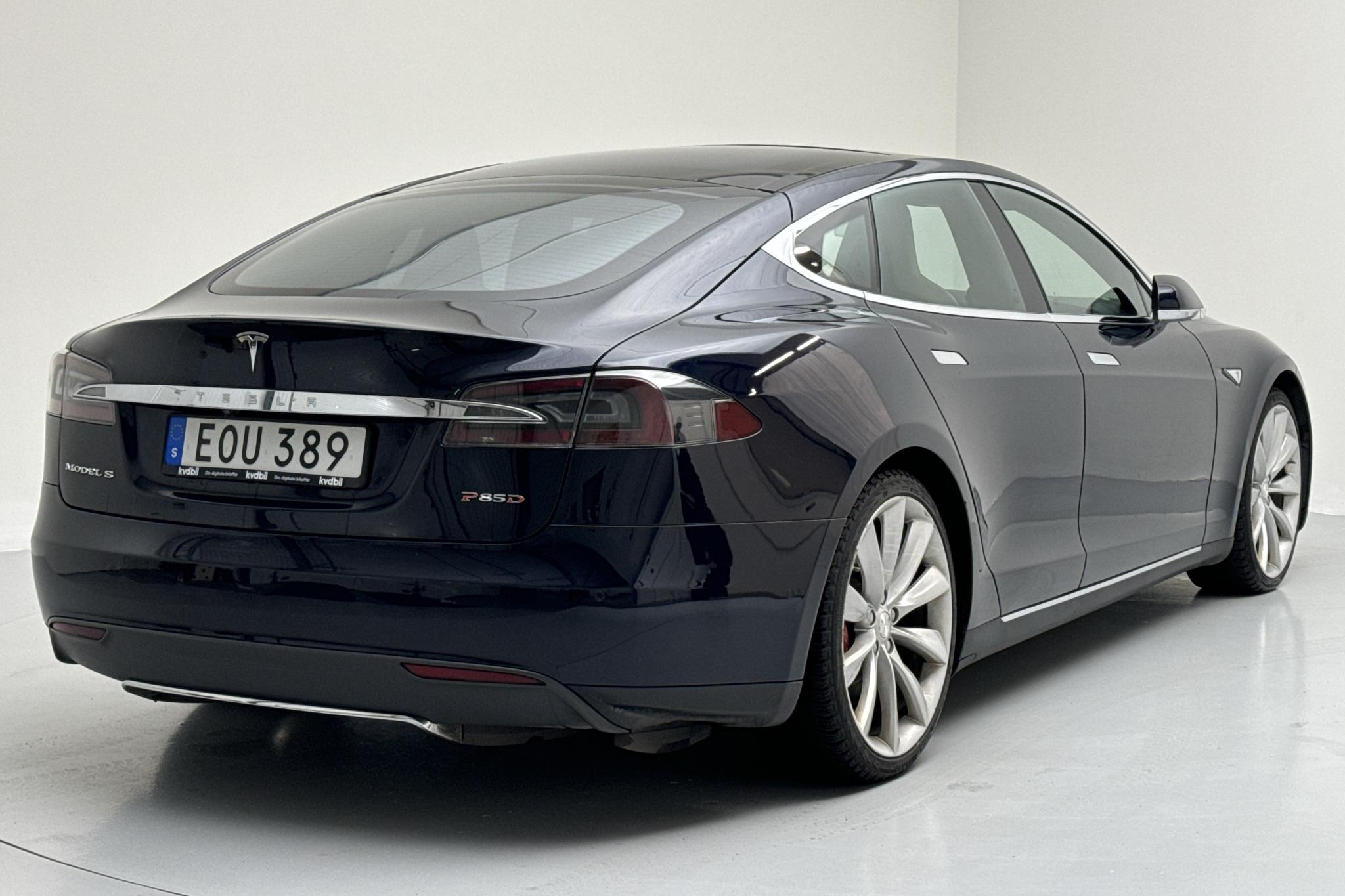 Tesla Model S P85D - 18 361 mil - Automat - blå - 2015