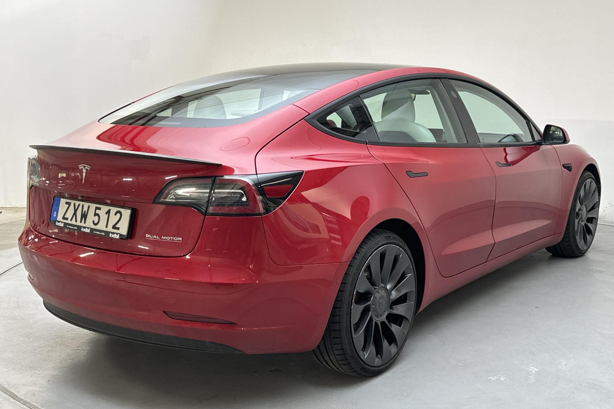 Tesla Model 3 Performance AWD - 79 570 km - Automatyczna - czerwony - 2021