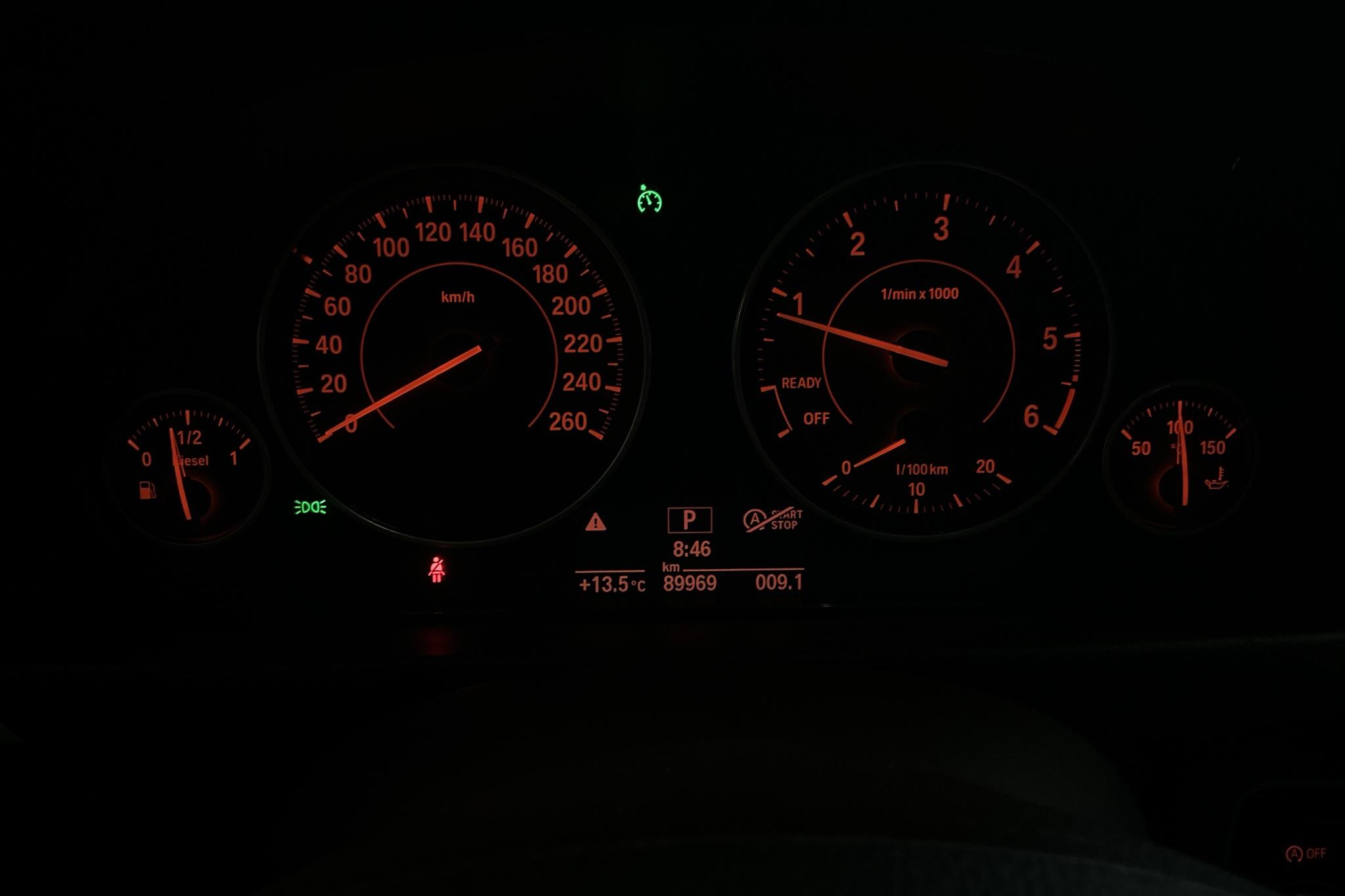 BMW 318d Touring, F31 (150hk) - 89 960 km - Automatyczna - biały - 2017