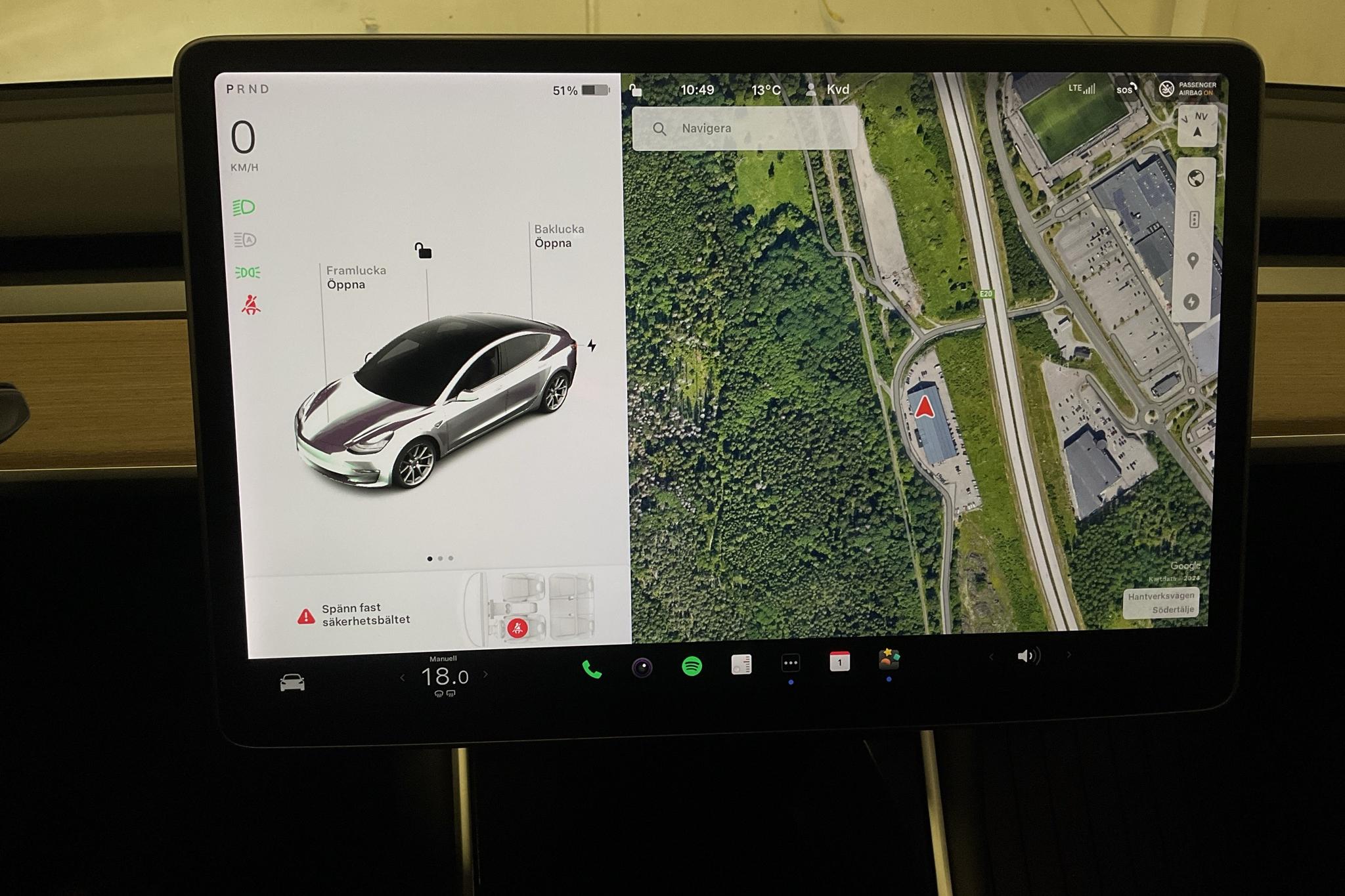 Tesla Model 3 Standard Range RWD - 112 060 km - Automaattinen - musta - 2019
