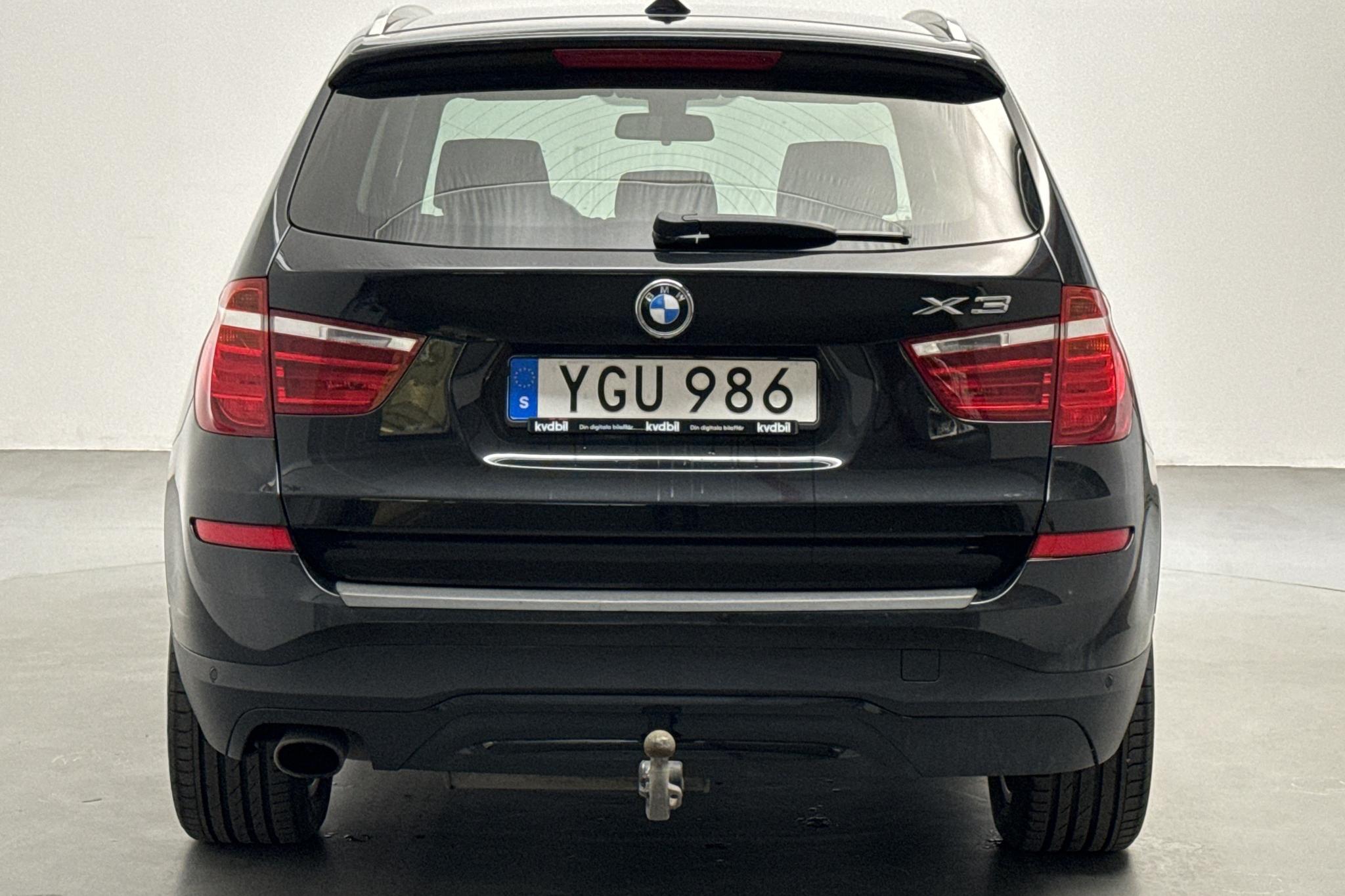 BMW X3 xDrive20d, F25 (190hk) - 146 390 km - Automatic - black - 2017