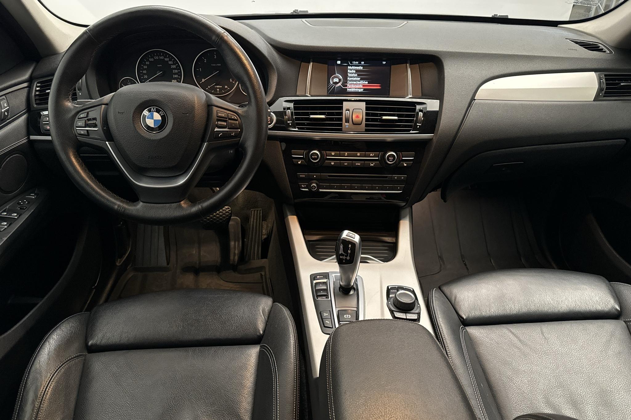 BMW X3 xDrive20d, F25 (190hk) - 146 390 km - Automatic - black - 2017