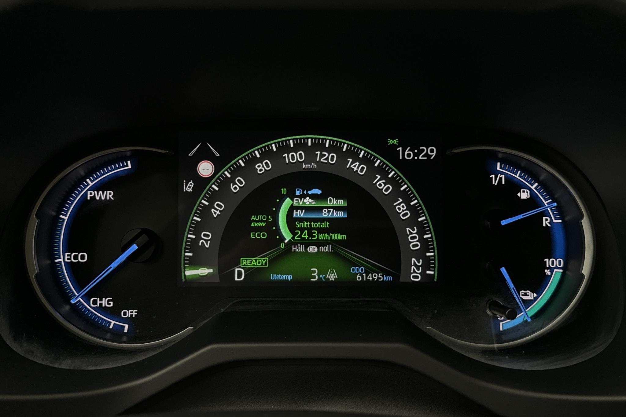 Toyota RAV4 2.5 Plug-in Hybrid AWD (306hk) - 61 490 km - Automatyczna - szary - 2021
