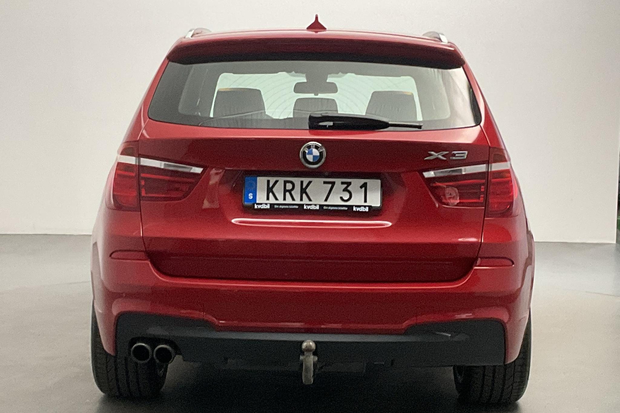 BMW X3 xDrive30d, F25 (258hk) - 101 690 km - Automaatne - punane - 2015