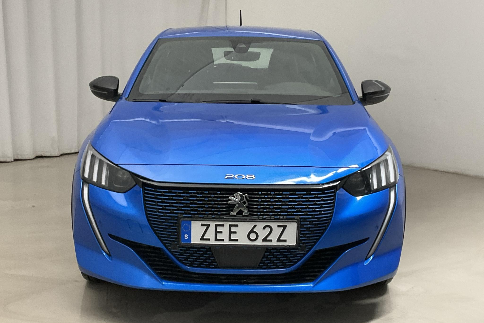 Peugeot e-208 50 kWh 5dr (136hk) - 32 010 km - Automatyczna - niebieski - 2020