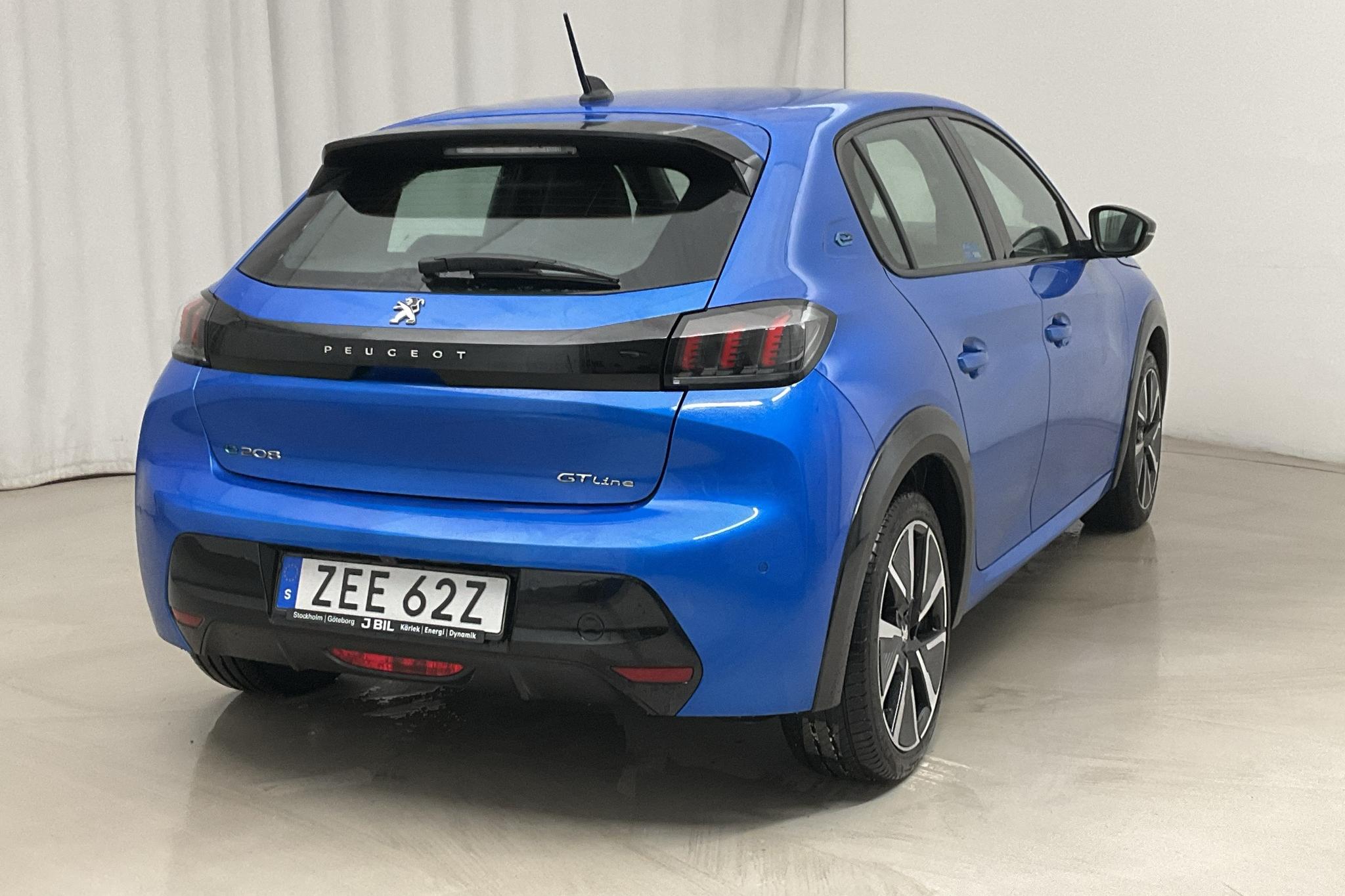 Peugeot e-208 50 kWh 5dr (136hk) - 3 201 mil - Automat - blå - 2020