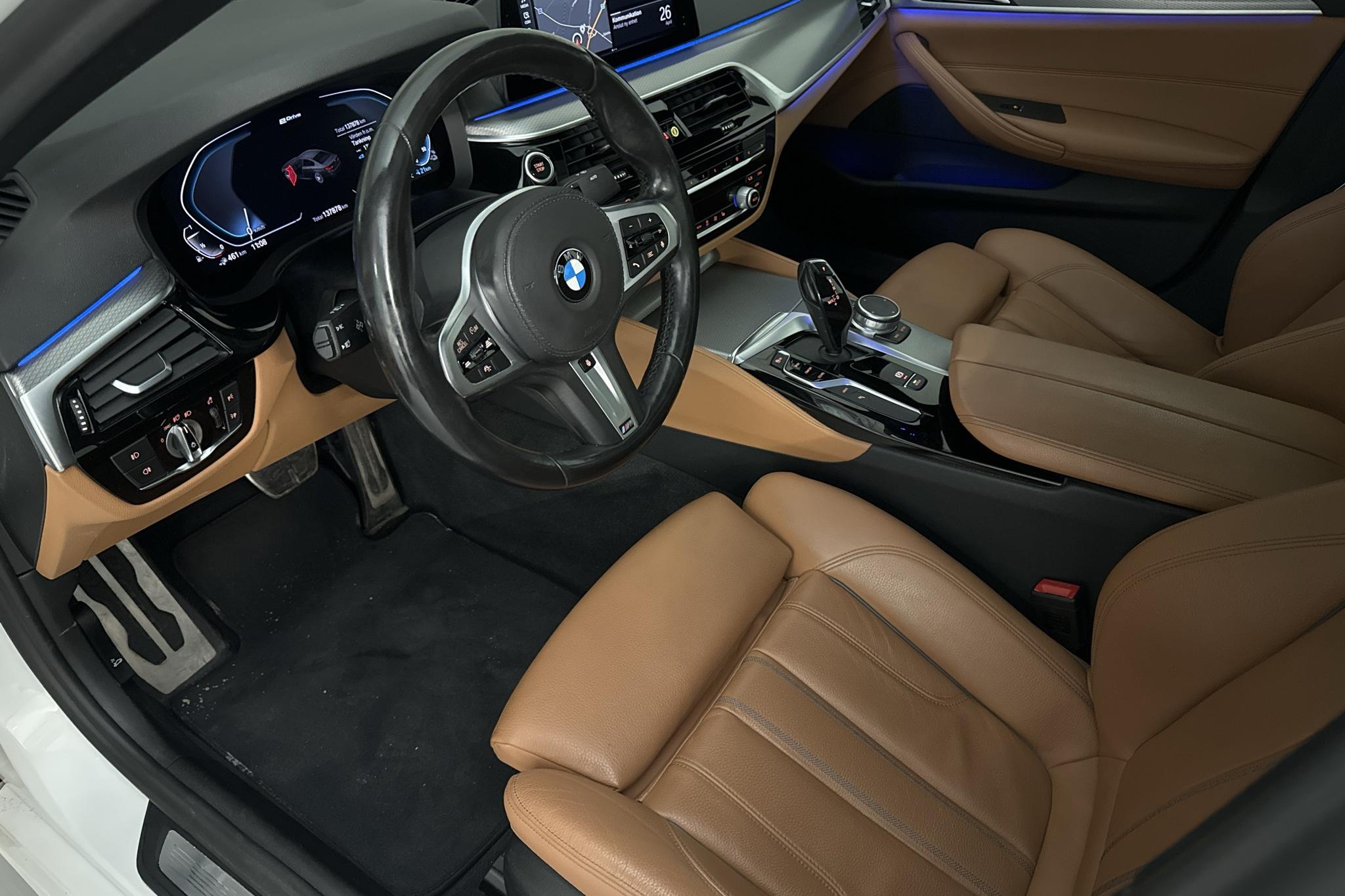BMW 530e iPerformance Sedan, G30 12kWh (252hk) - 137 880 km - Automatyczna - biały - 2020