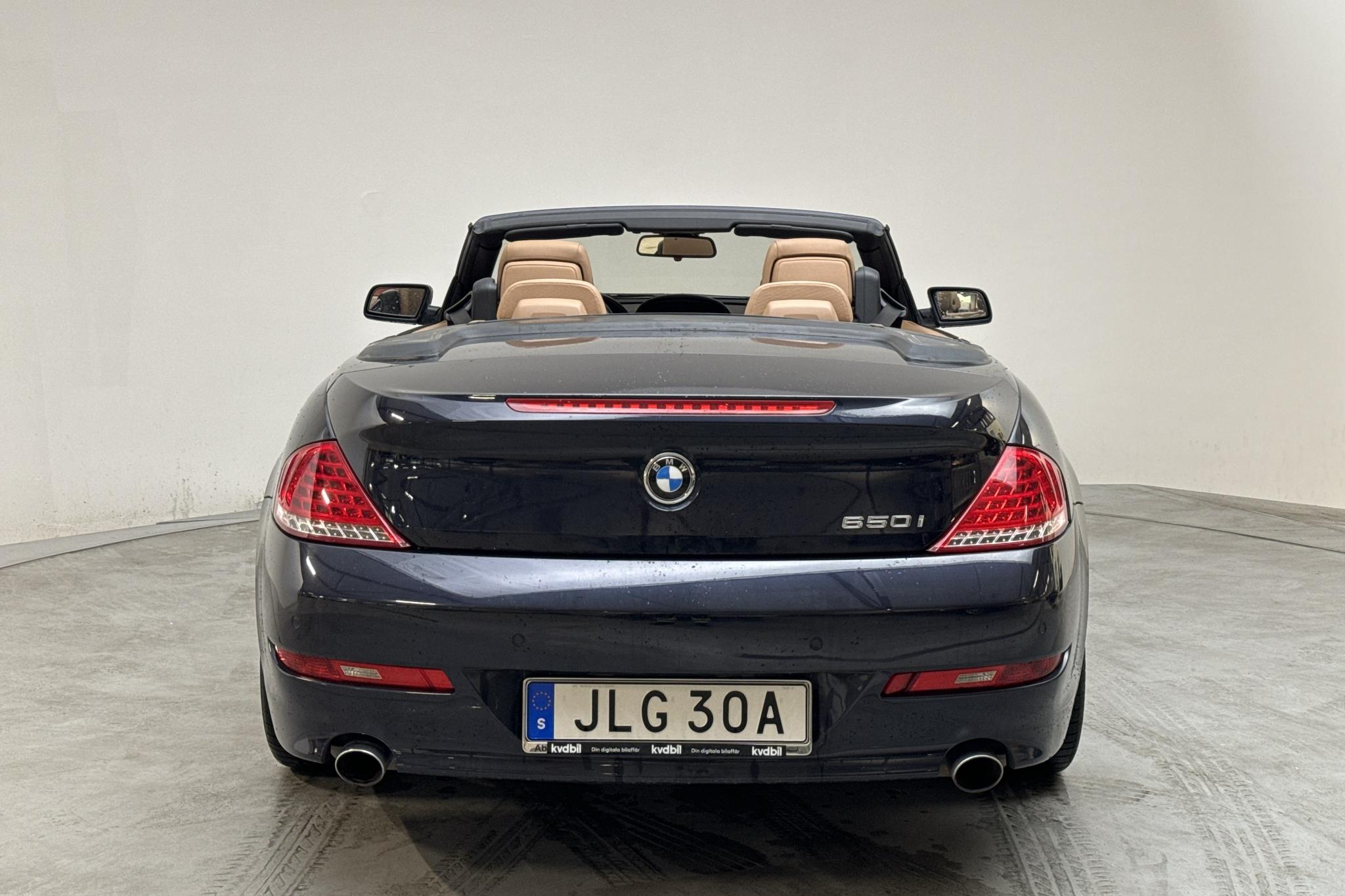 BMW 650i Cabriolet, E63 (367hk) - 91 280 km - Automatic - Dark Blue - 2009