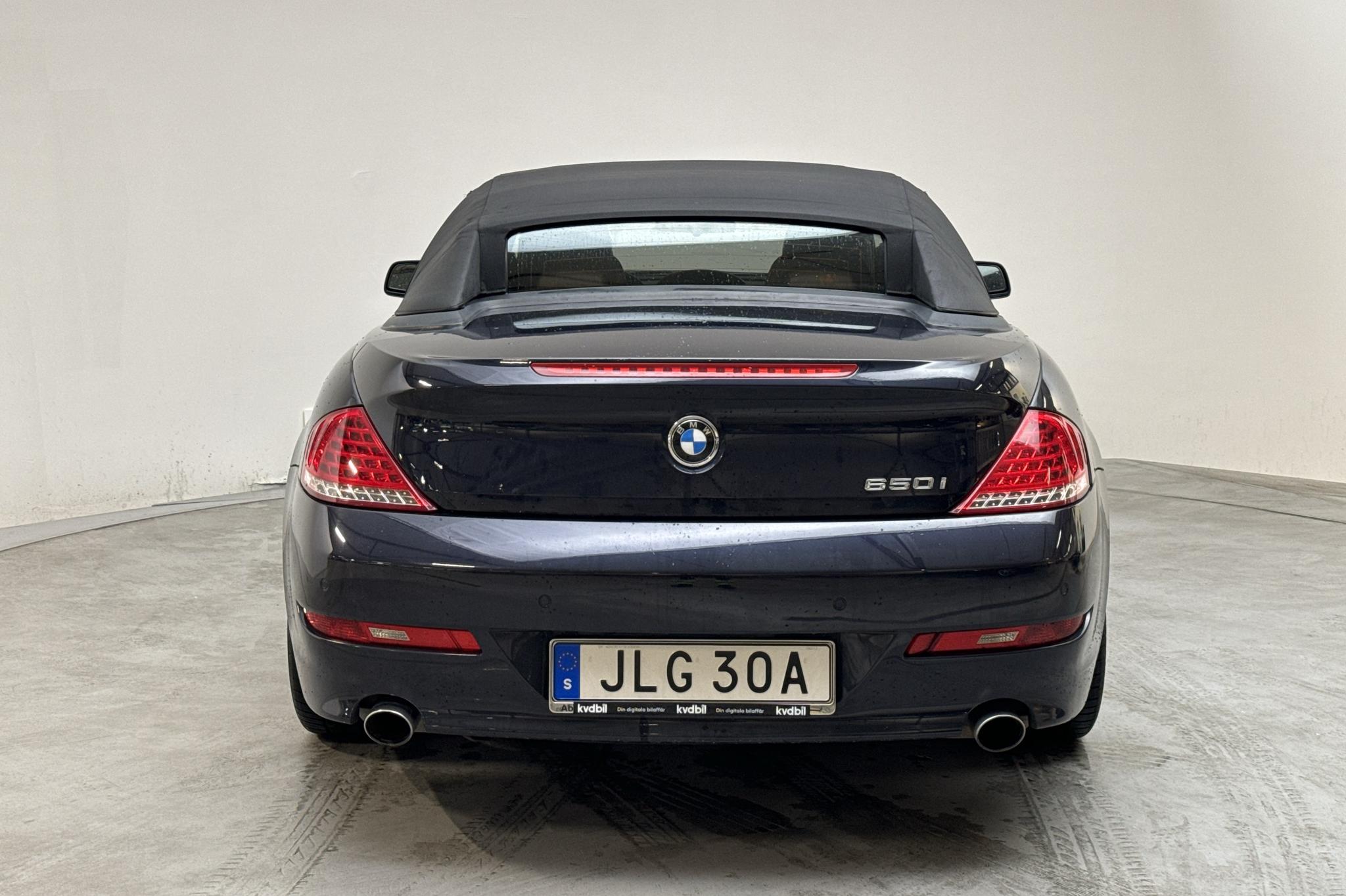 BMW 650i Cabriolet, E63 (367hk) - 9 128 mil - Automat - Dark Blue - 2009