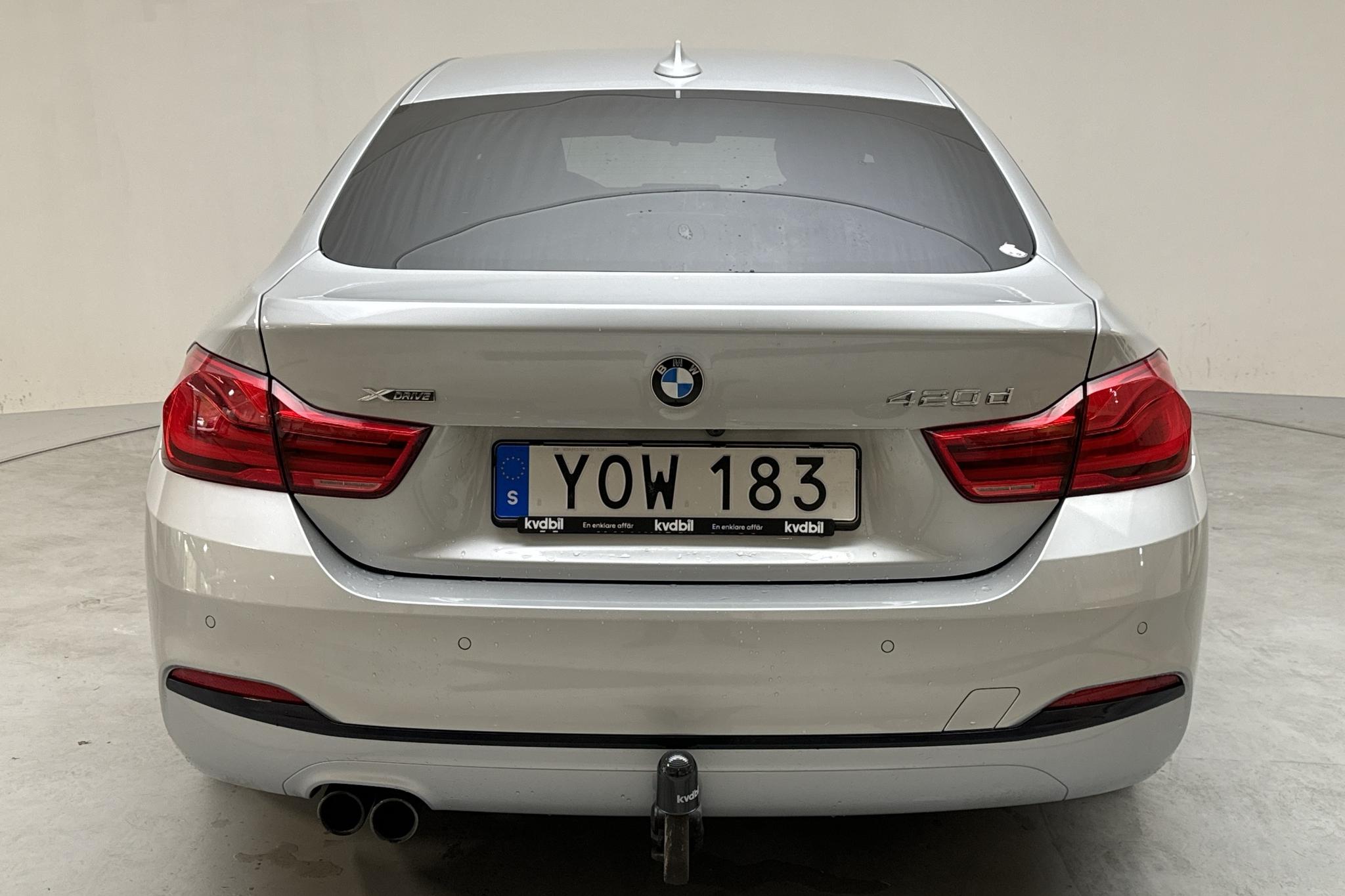 BMW 420d xDrive Gran Coupé, F36 (190hk) - 91 950 km - Automaatne - hõbe - 2018