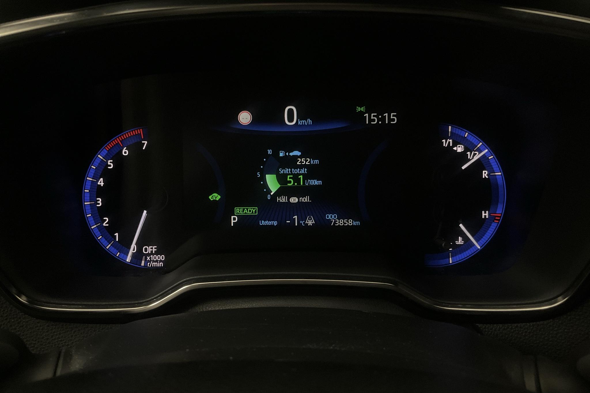 Toyota Corolla 1.8 Hybrid Touring Sports (122hk) - 73 860 km - Automatyczna - biały - 2021
