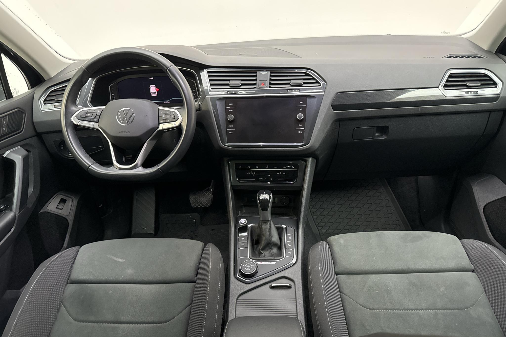 VW Tiguan 2.0 TDI 4MOTION (200hk) - 72 780 km - Automatyczna - niebieski - 2021