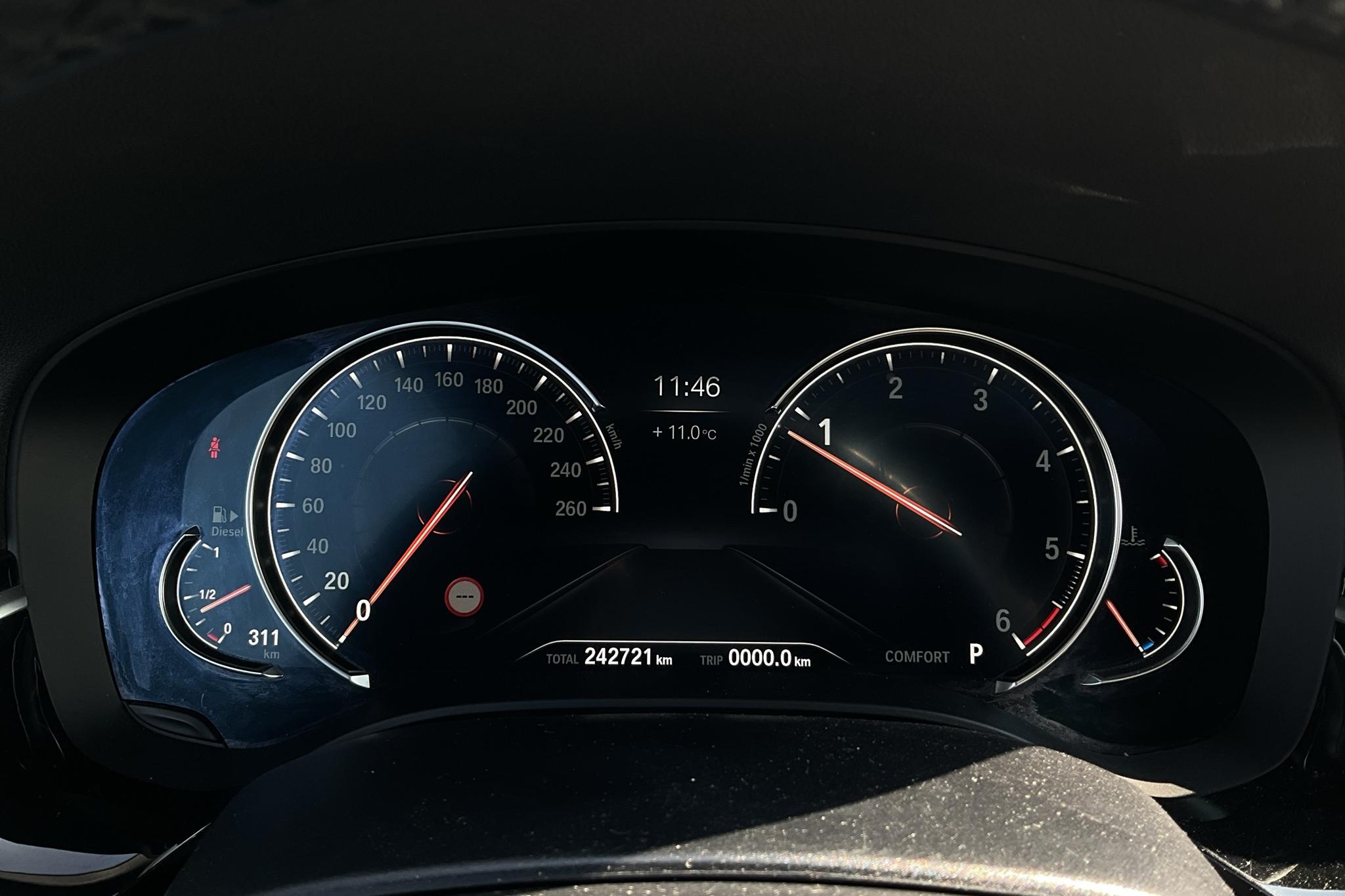 BMW 520d Sedan, G30 (190hk) - 242 730 km - Automaatne - hall - 2018