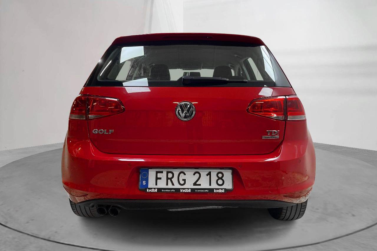 VW Golf VII 1.6 TDI BlueMotion Technology 5dr 4Motion (105hk) - 182 500 km - Manualna - czerwony - 2015
