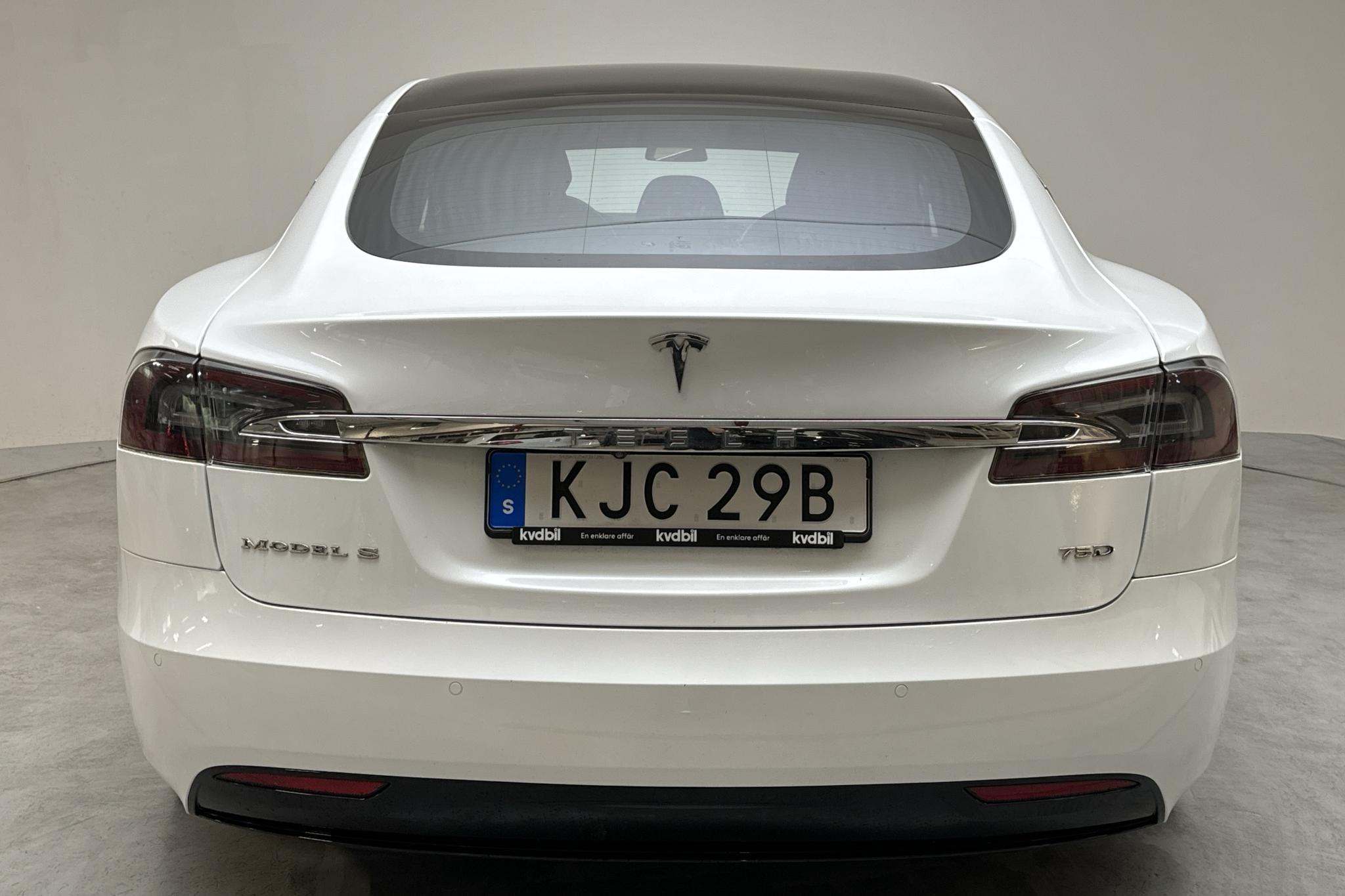 Tesla Model S 75D - 18 502 mil - Automat - vit - 2019