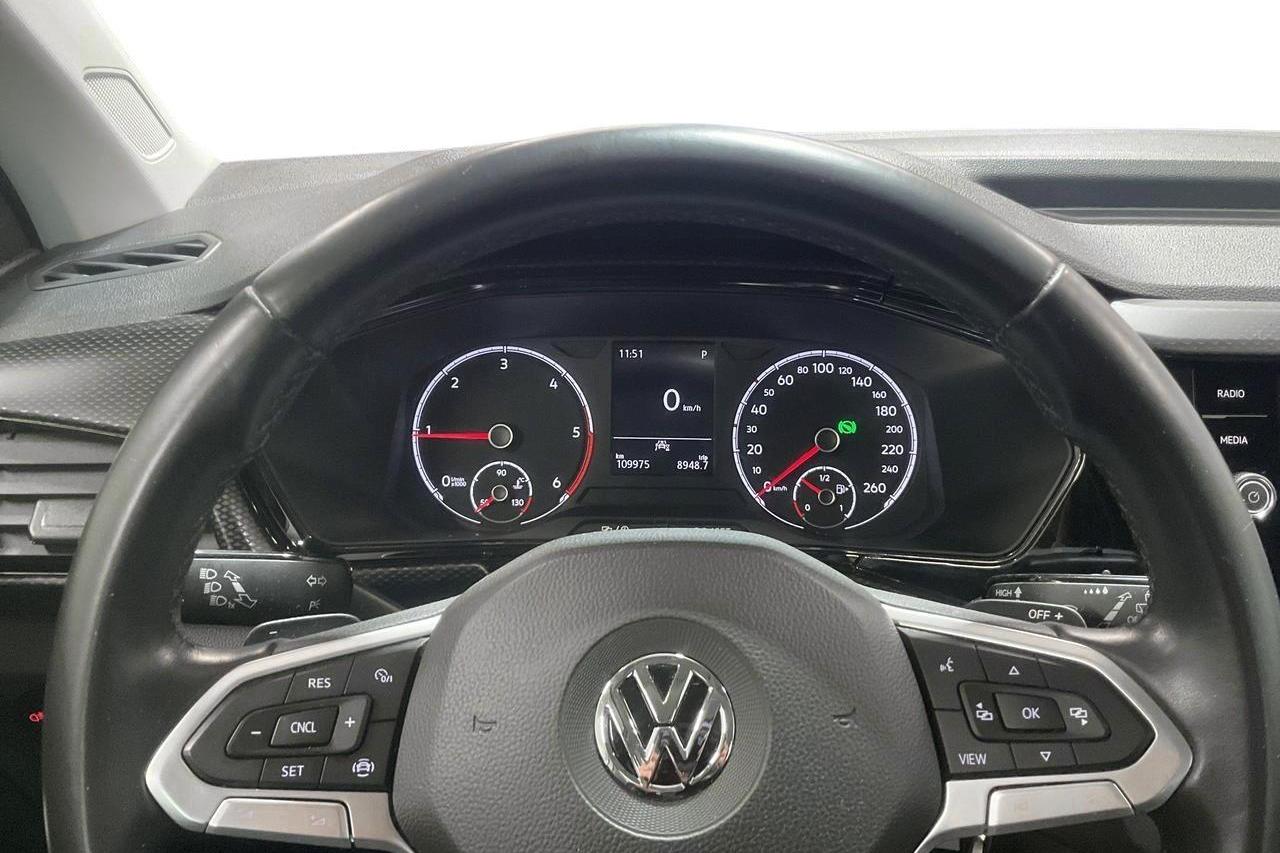 VW T-Cross 1.6 TDI (95hk) - 109 980 km - Automatyczna - srebro - 2020