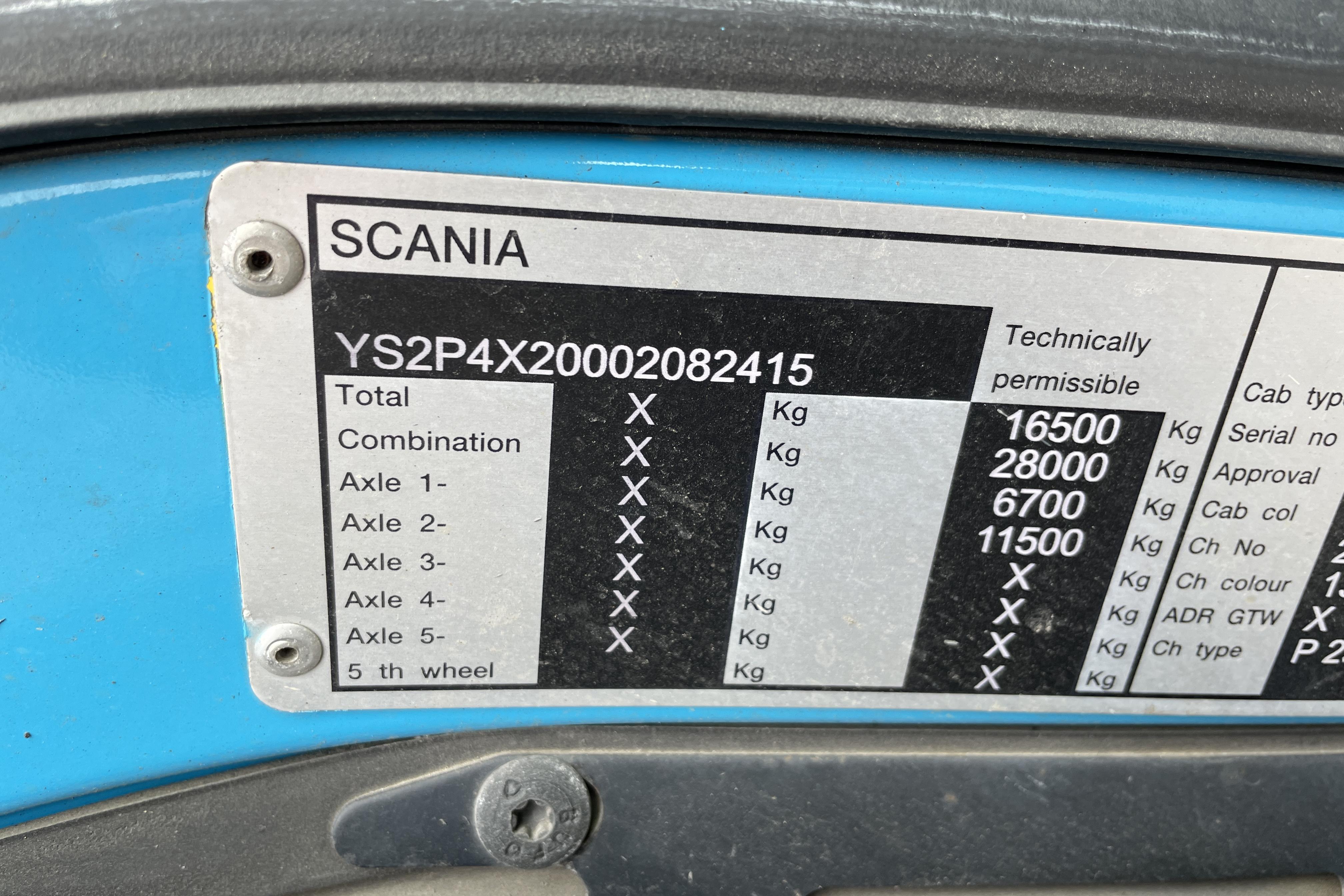 Scania P230 - 703 120 km - Automat - blå - 2013