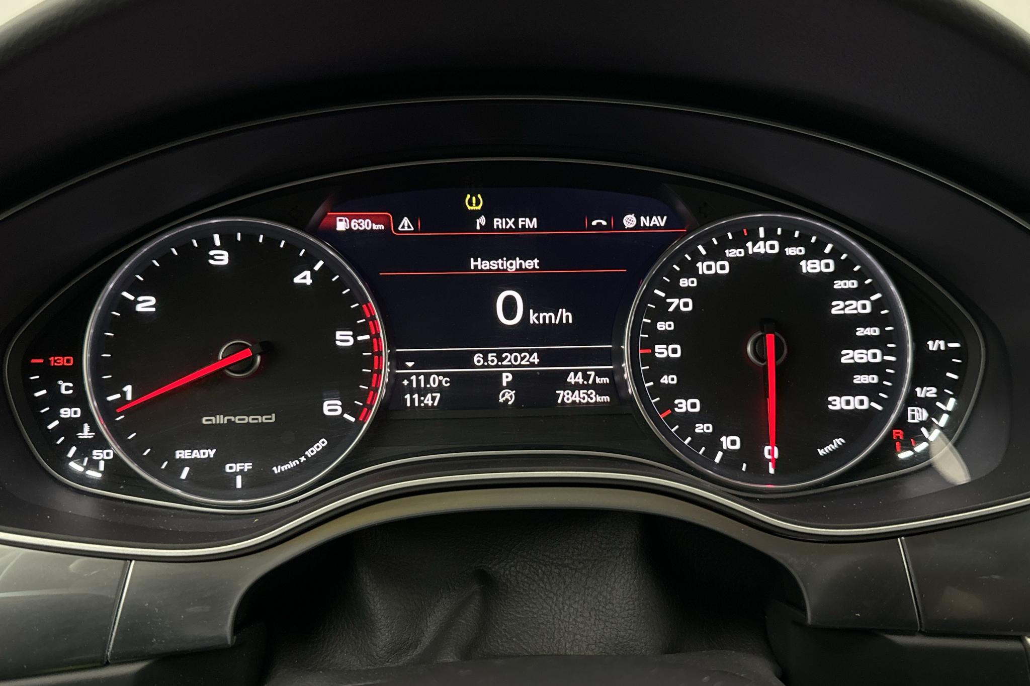 Audi A6 Allroad 3.0 TDI quattro (218hk) - 78 460 km - Automatyczna - czarny - 2017