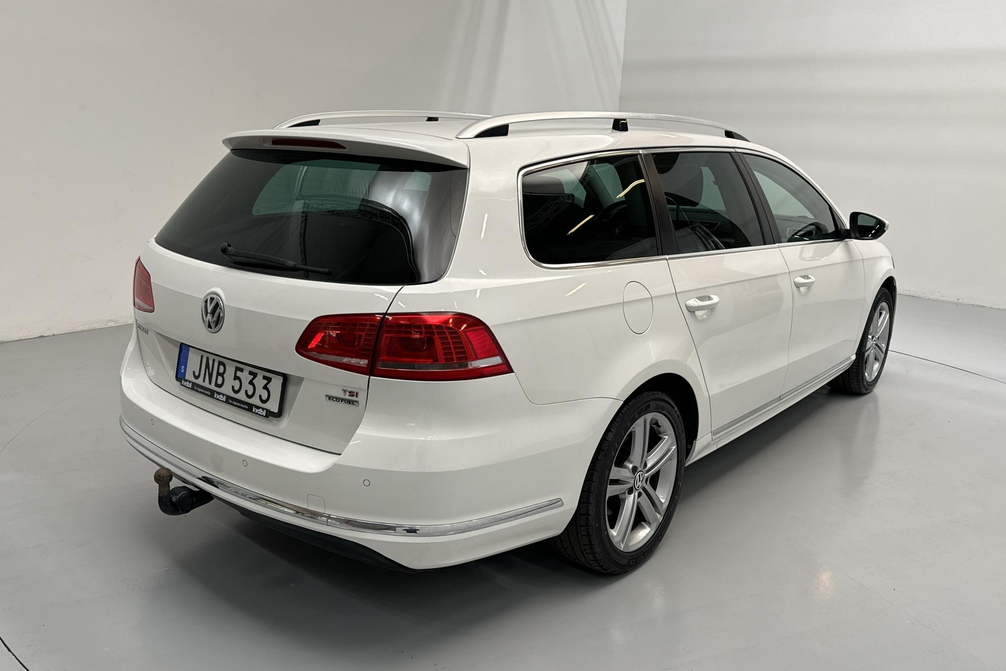 VW Passat 1.4 TSI EcoFuel Variant (150hk) - 154 940 km - Automatic - white - 2014