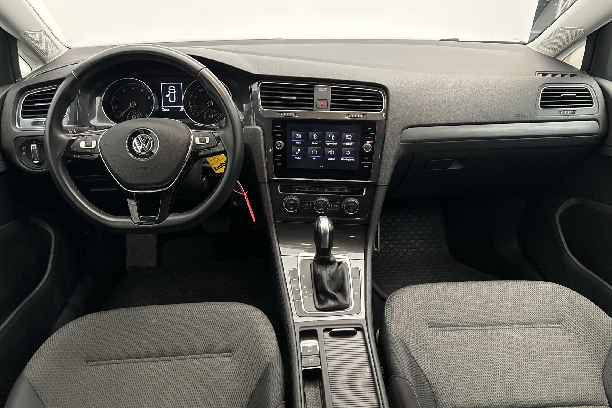 VW Golf VII 1.5 TGI Kombi (130hk) - 34 640 km - Automaatne - valge - 2020