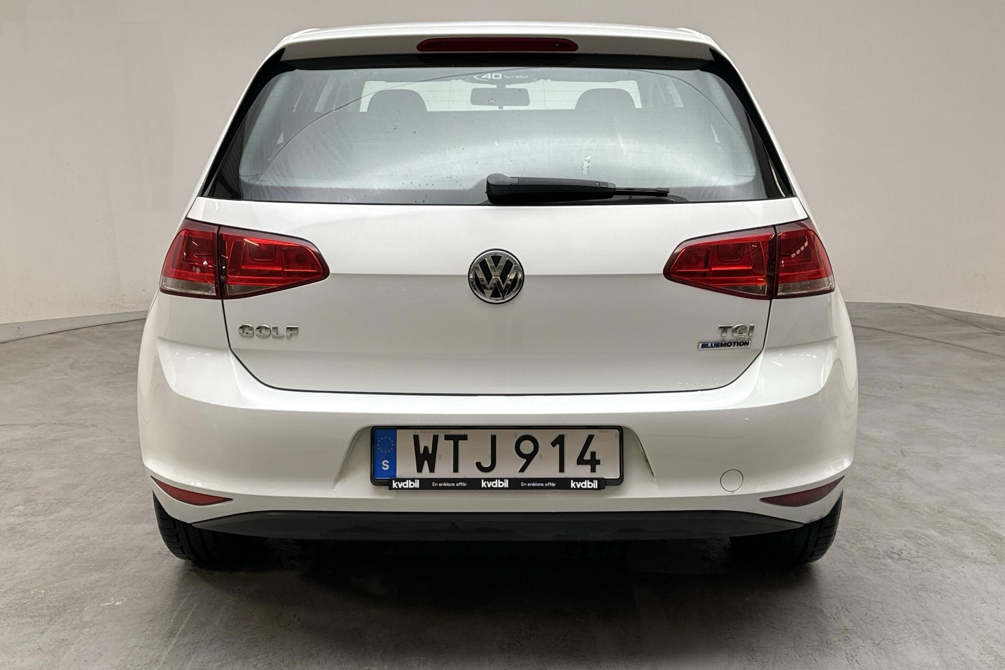 VW Golf VII 1.4 TGI 5dr (110hk) - 34 500 km - Manual - white - 2015