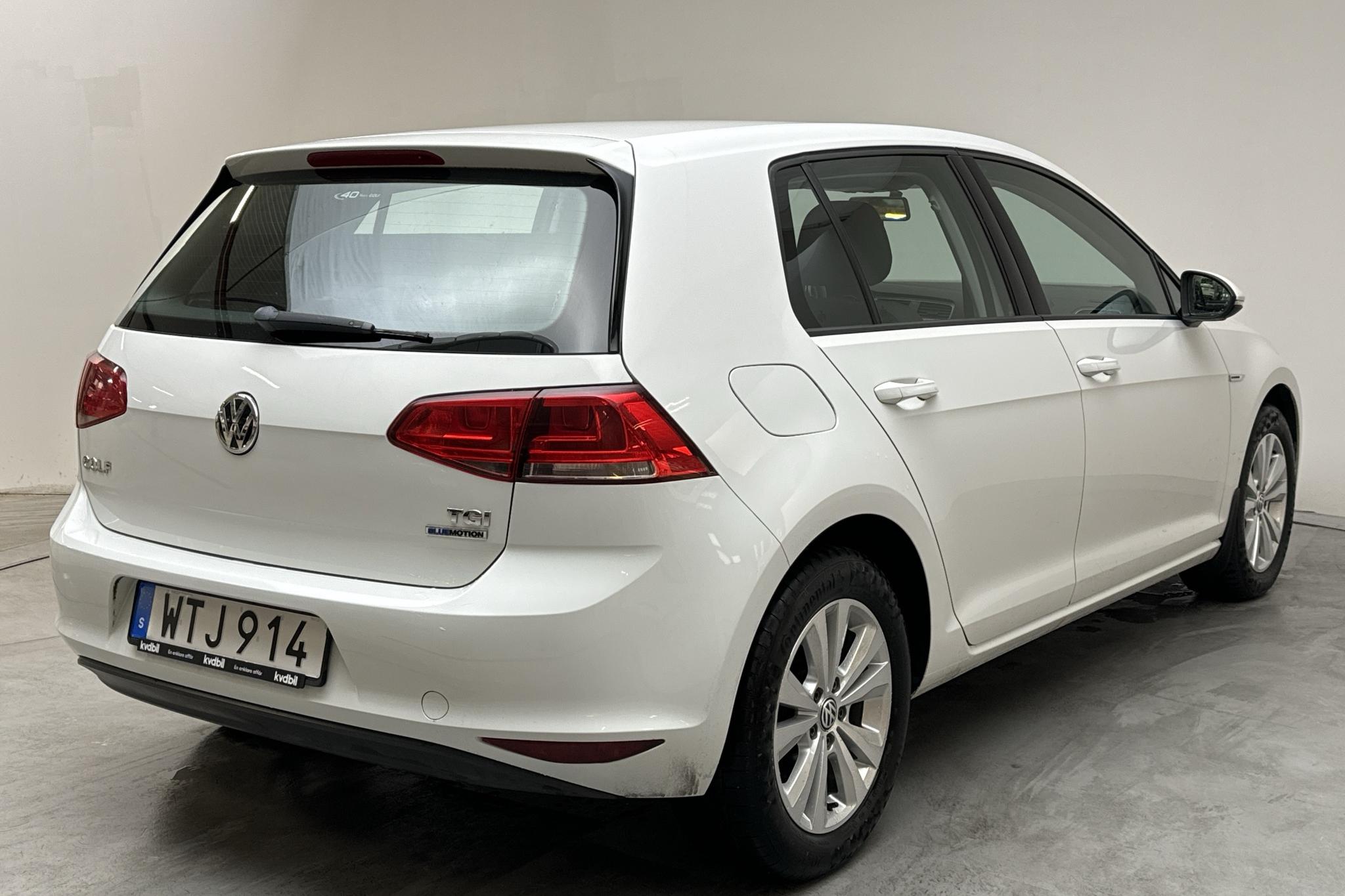 VW Golf VII 1.4 TGI 5dr (110hk) - 34 500 km - Käsitsi - valge - 2015