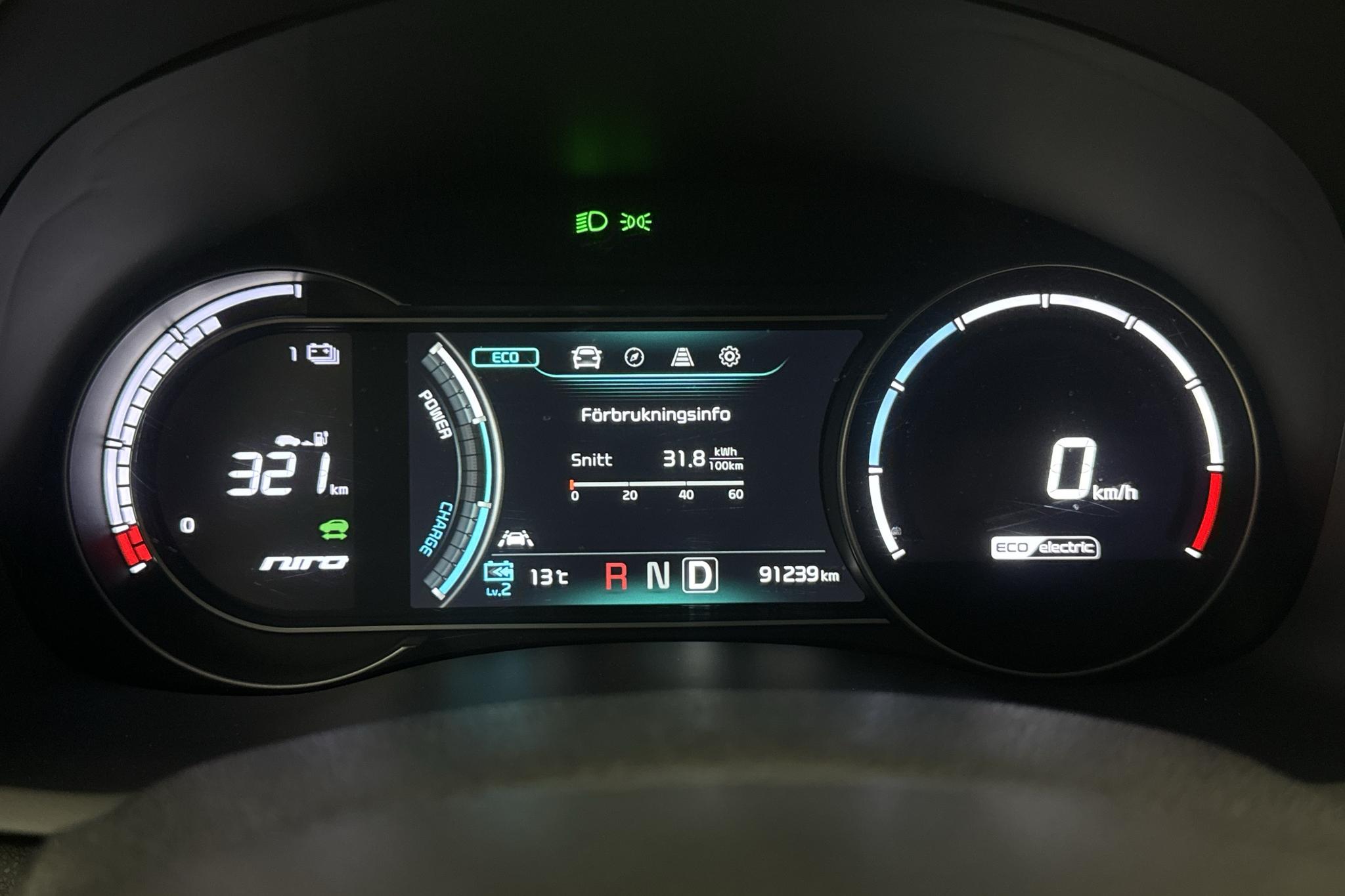 KIA Niro EV 64 kWh (204hk) - 91 250 km - Automaatne - punane - 2019