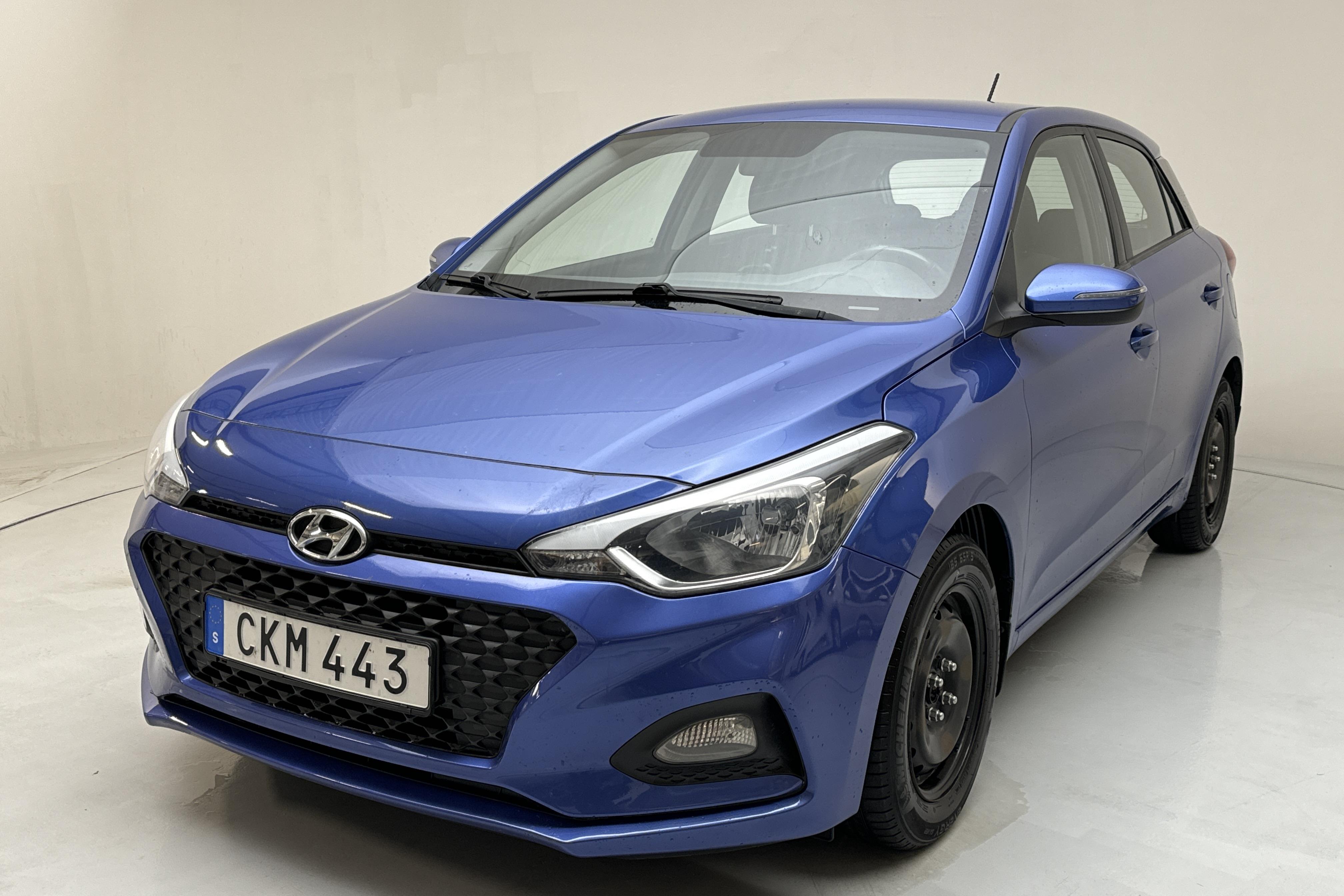 Hyundai i20 1.2 (75hk) - 76 140 km - Manual - blue - 2019