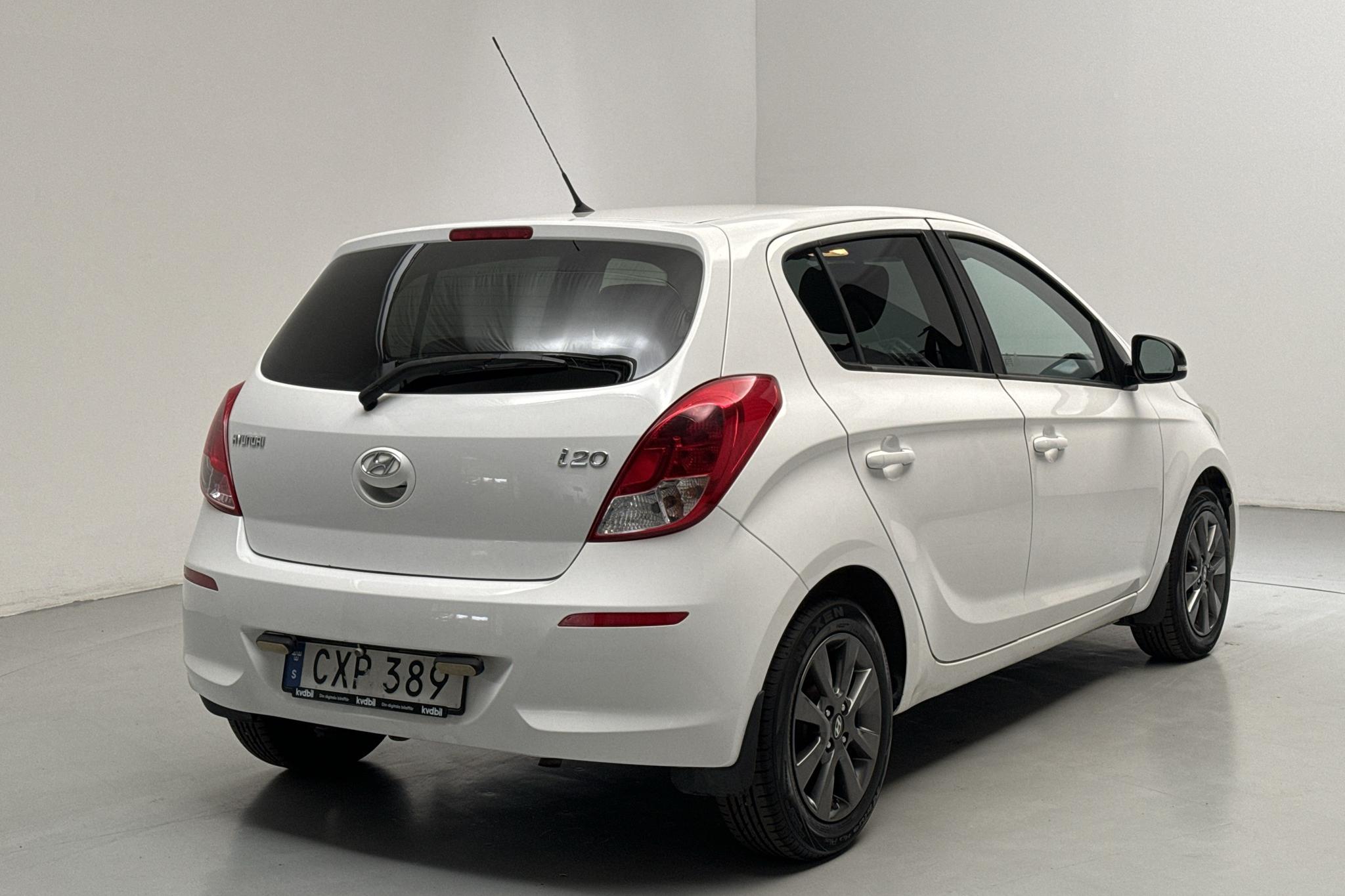 Hyundai i20 1.4 (100hk) - 77 460 km - Automatyczna - biały - 2015