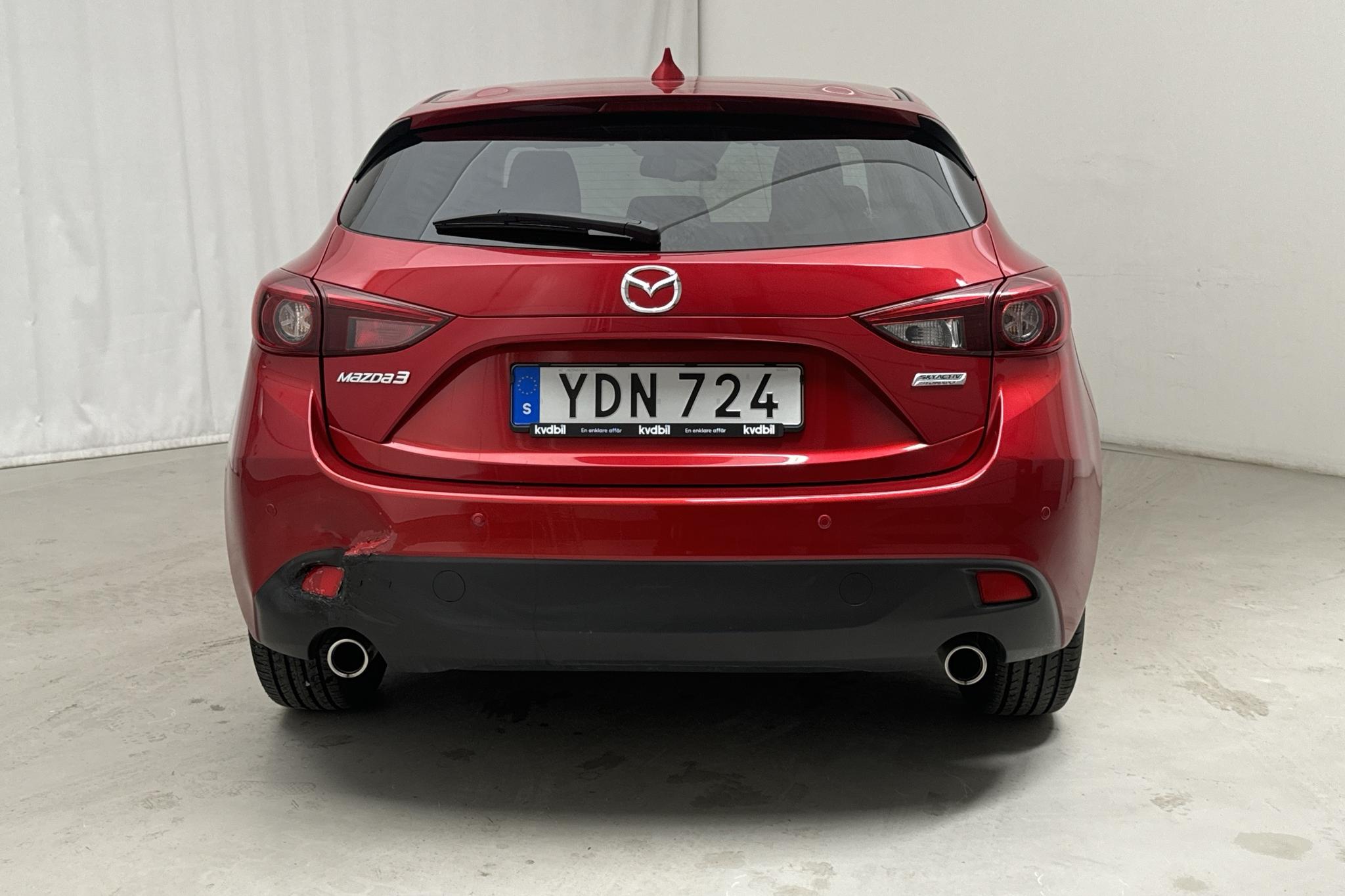 Mazda 3 2.2 DE 5dr (150hk) - 18 100 km - Automaattinen - punainen - 2016