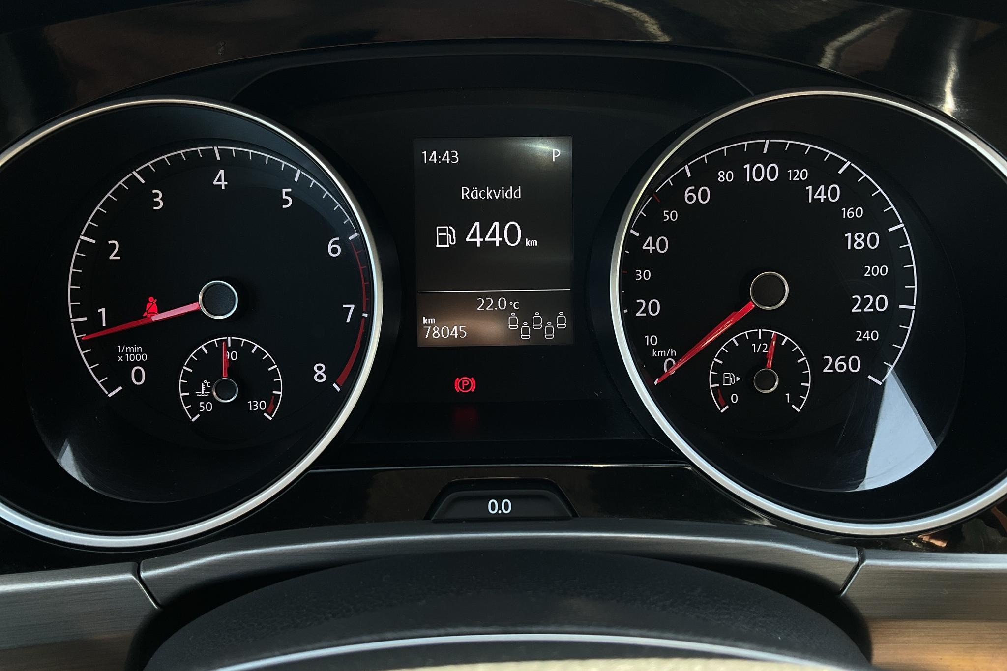 VW Touran 1.4 TSI (150hk) - 78 040 km - Automatic - Light Blue - 2018