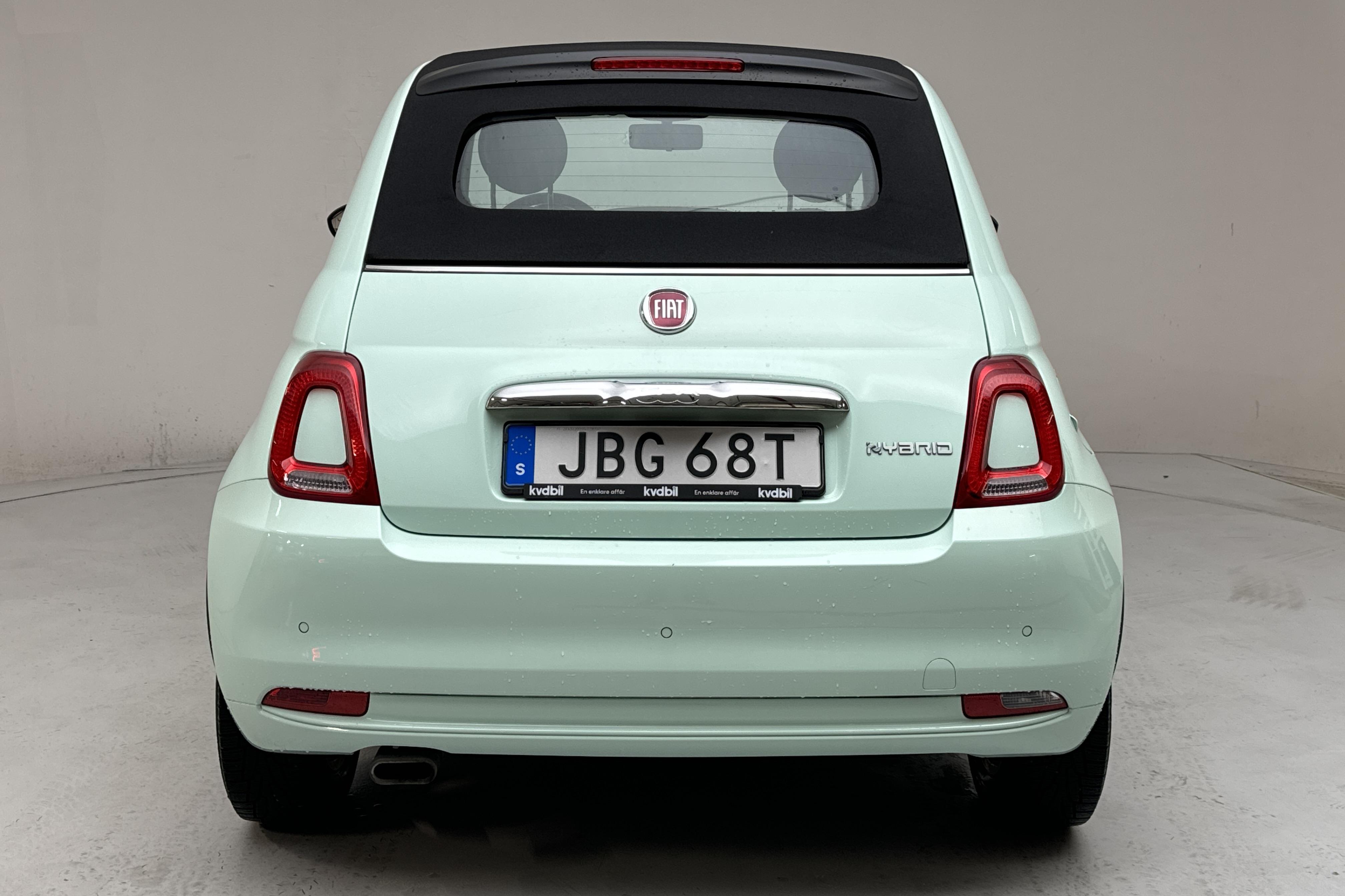 Fiat 500C Hybrid (70hk) - 50 400 km - Manualna - zielony - 2020