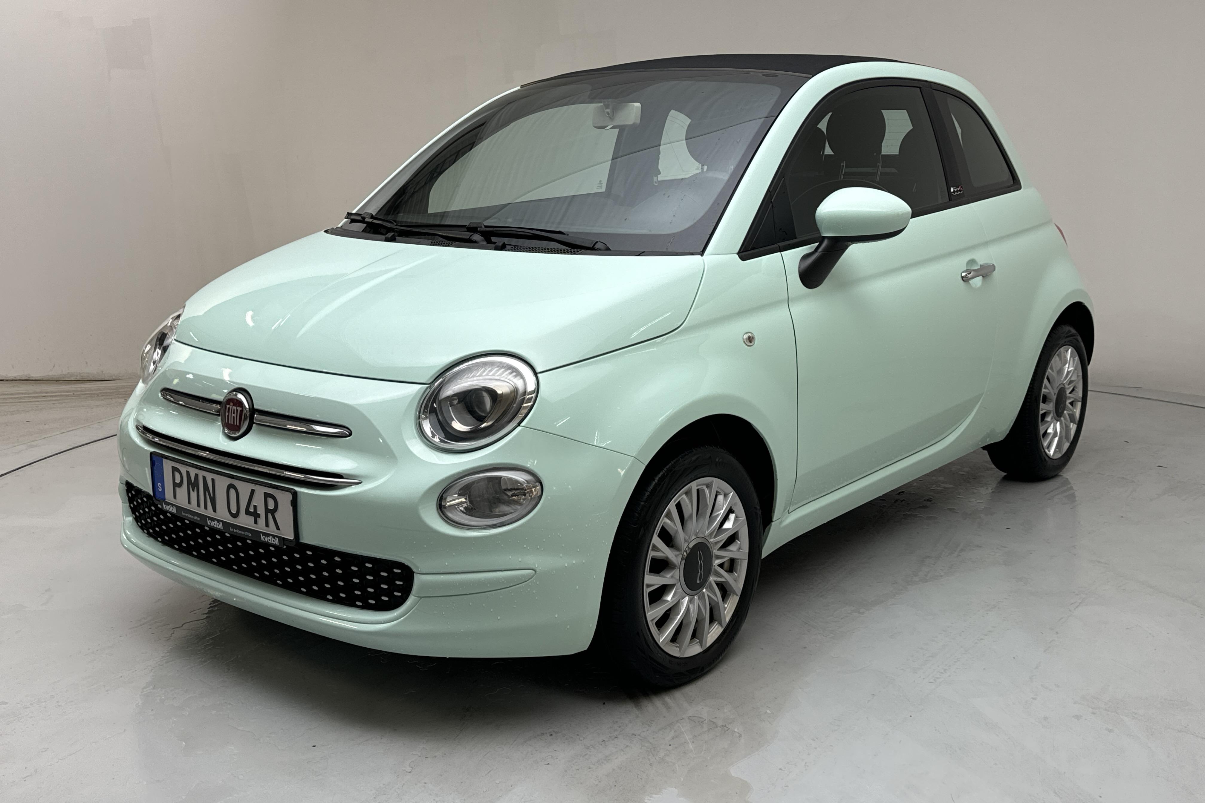 Fiat 500C Hybrid (70hk) - 44 790 km - Manuaalinen - vihreä - 2021